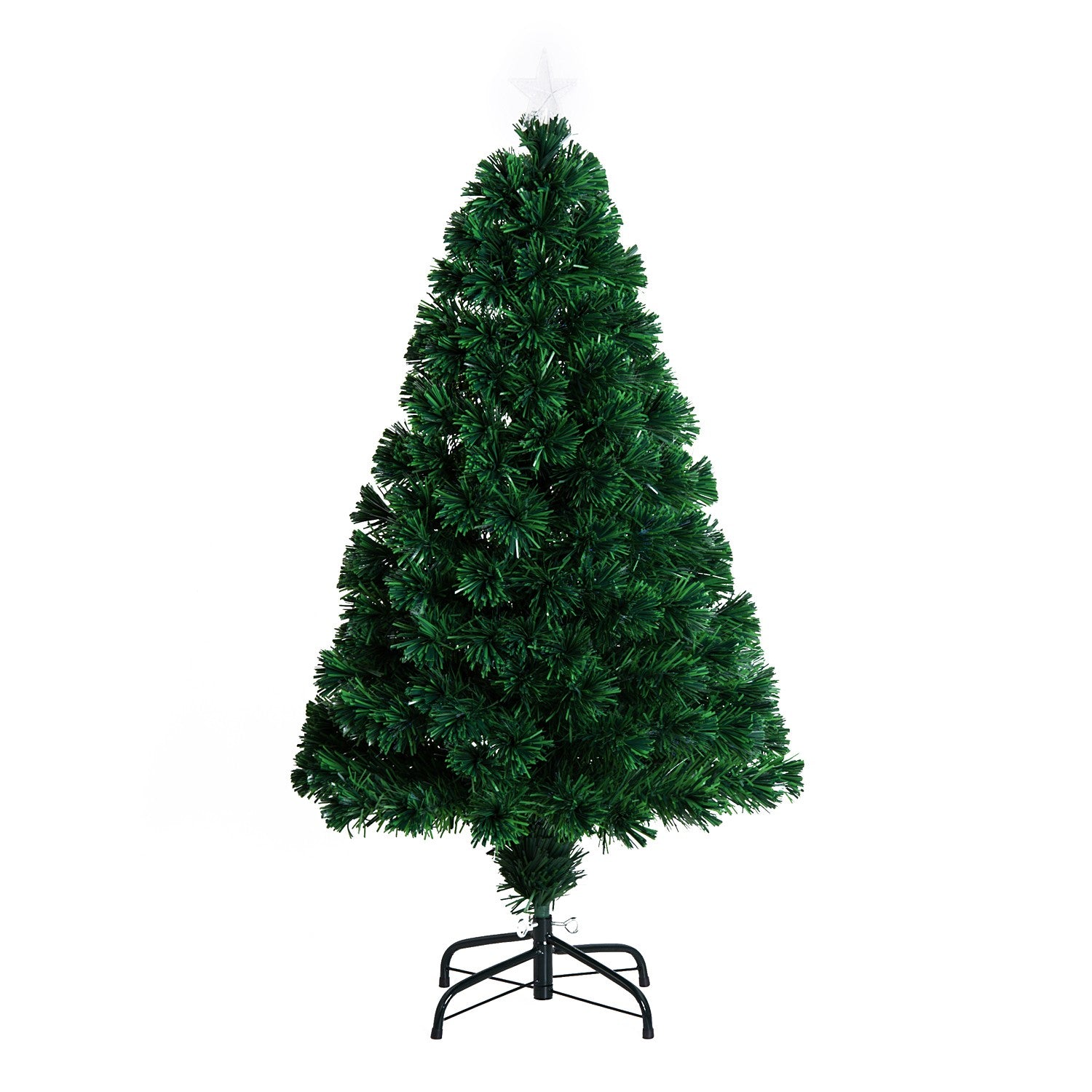 Fiberoptisk julgran med LED-ljus, 120 cm