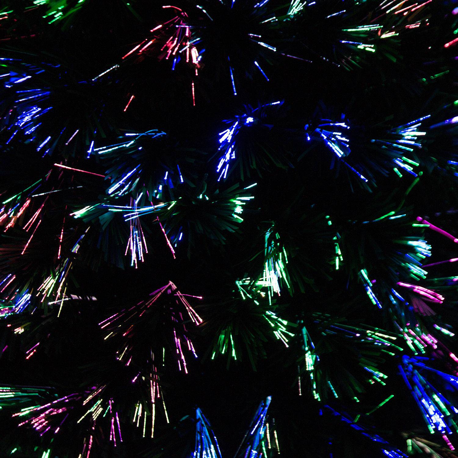 Fiberoptisk julgran med LED-ljus, 120 cm