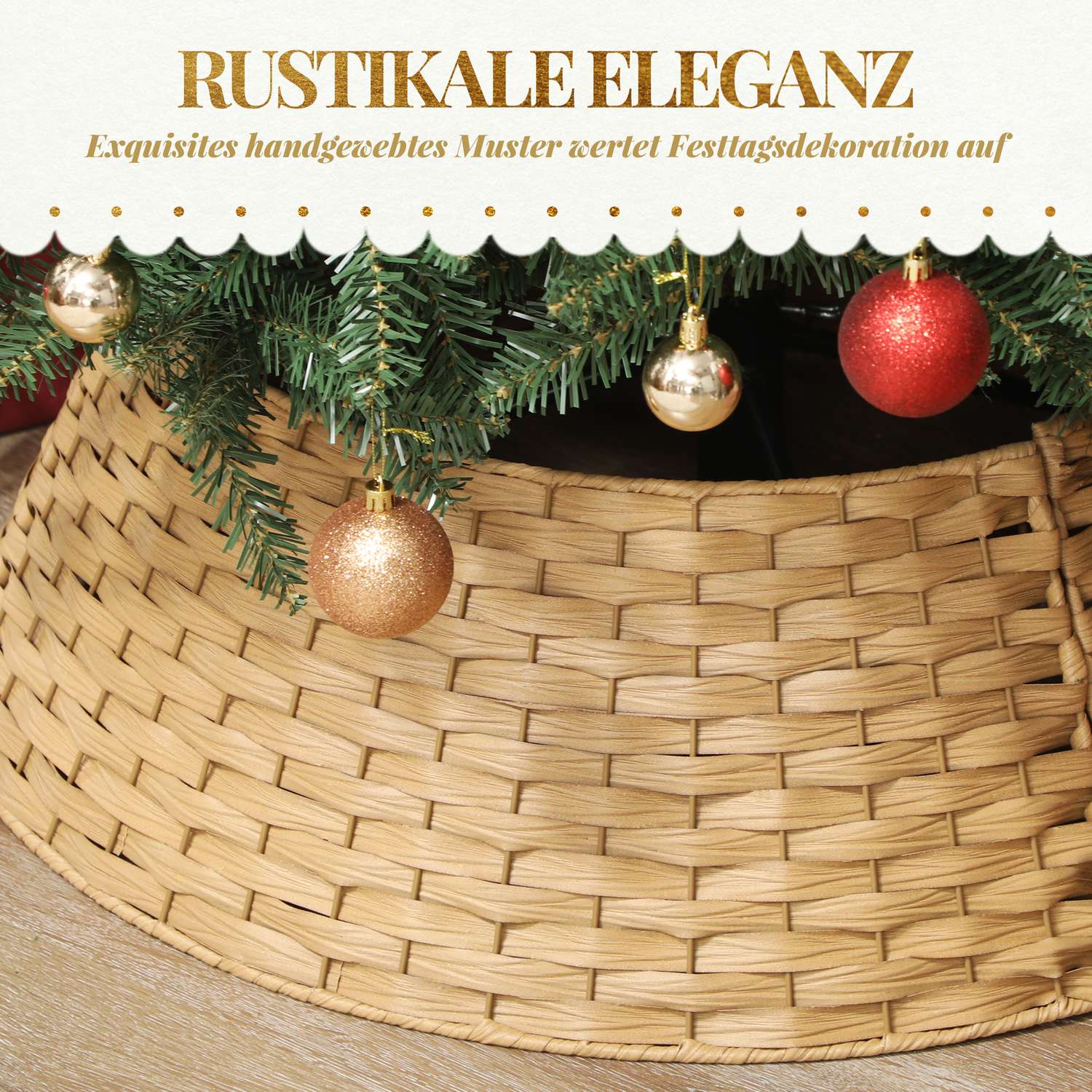 Julgranskjol, 68 cm plastunderskydd