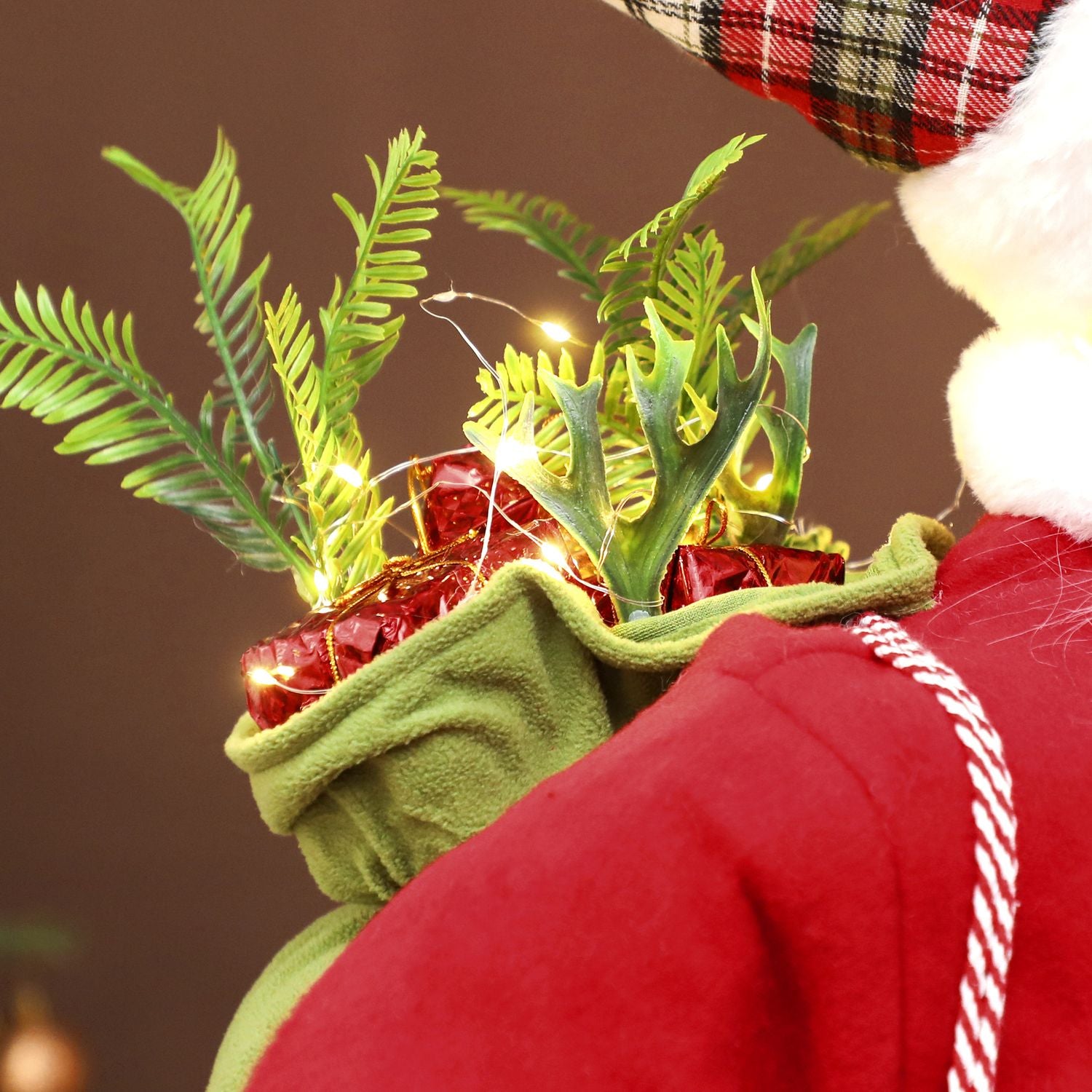 Jultomten 1,6 m med present och ringsignal