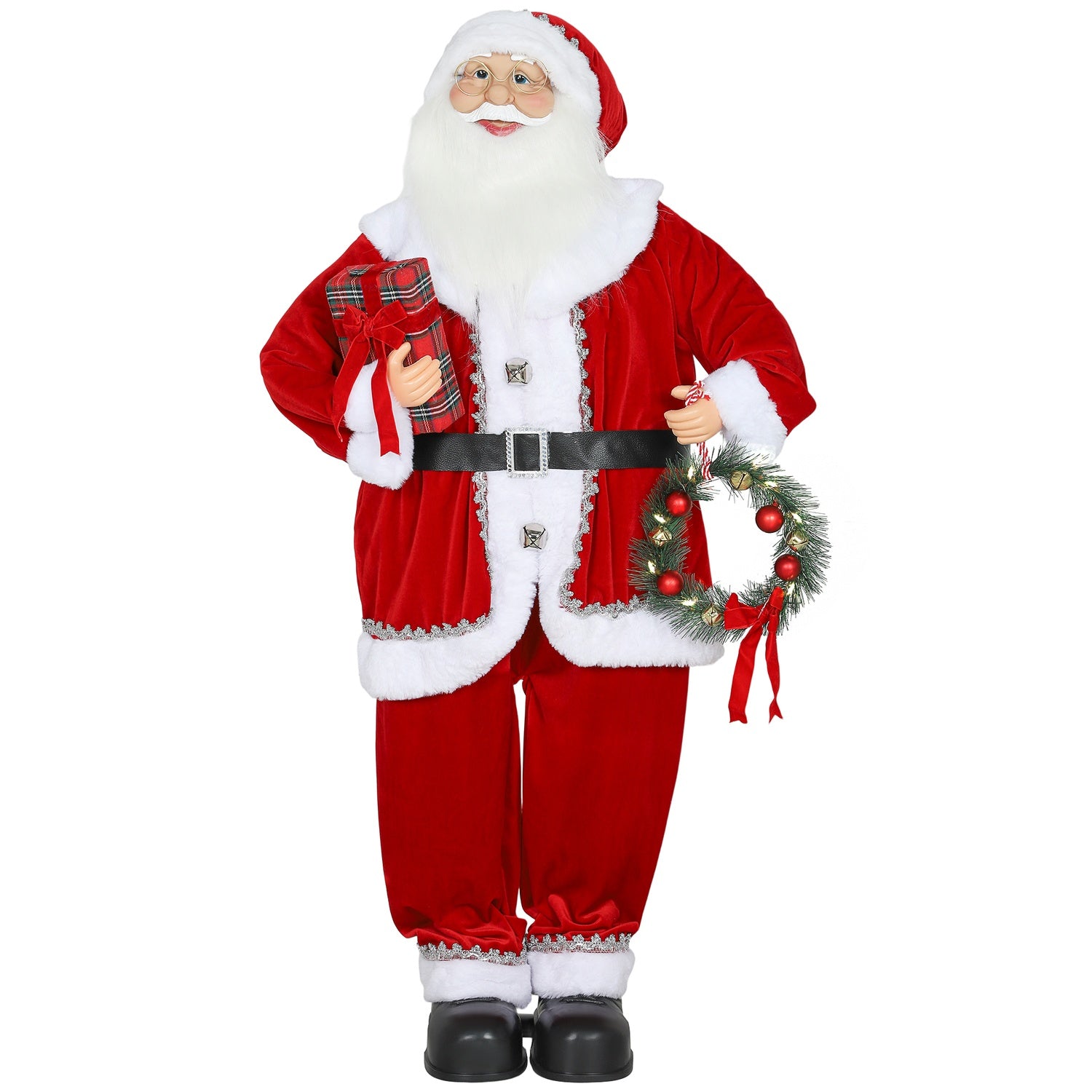 Jultomten Juldekoration, 120 cm, Ljudaktiverad