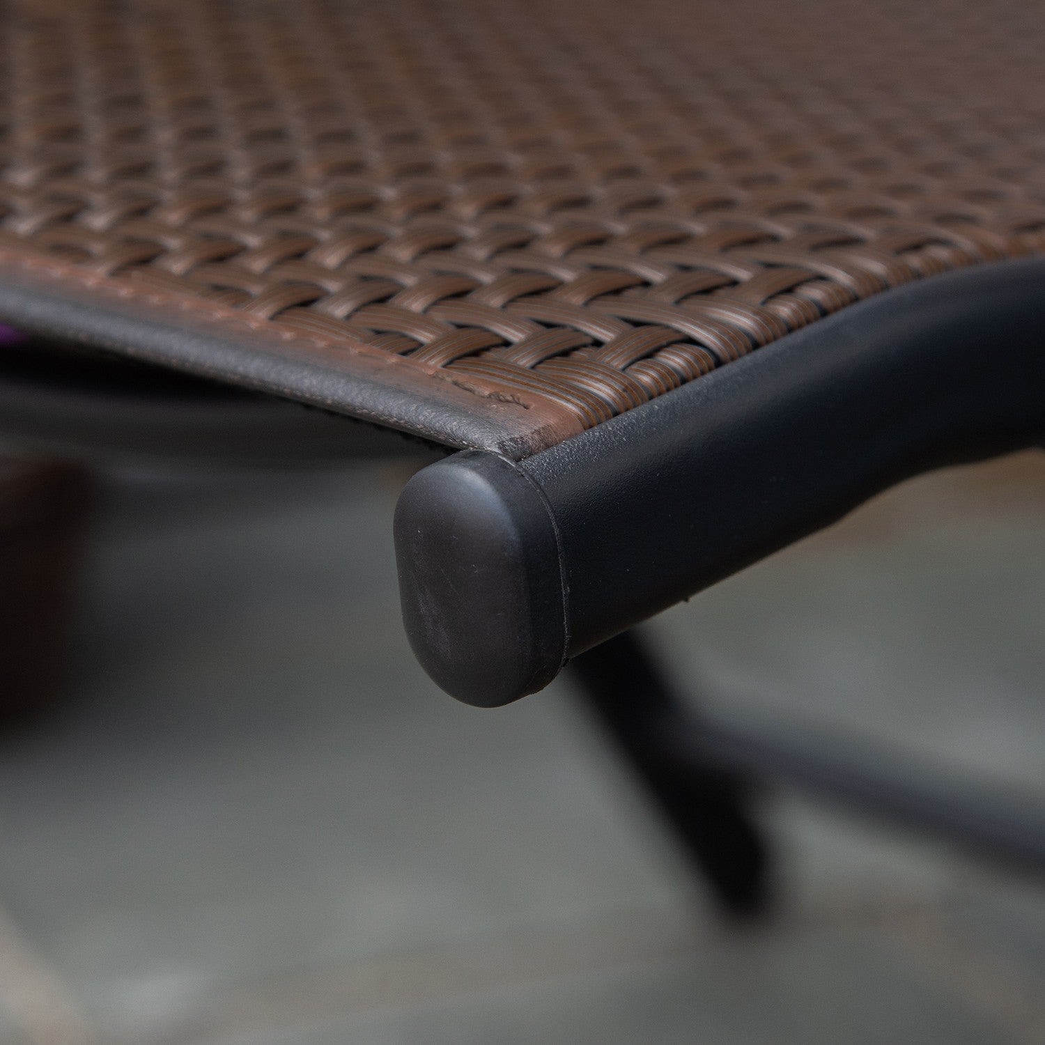 Justerbar fällstol av polyrotting, 7 ryggstödsnivåer