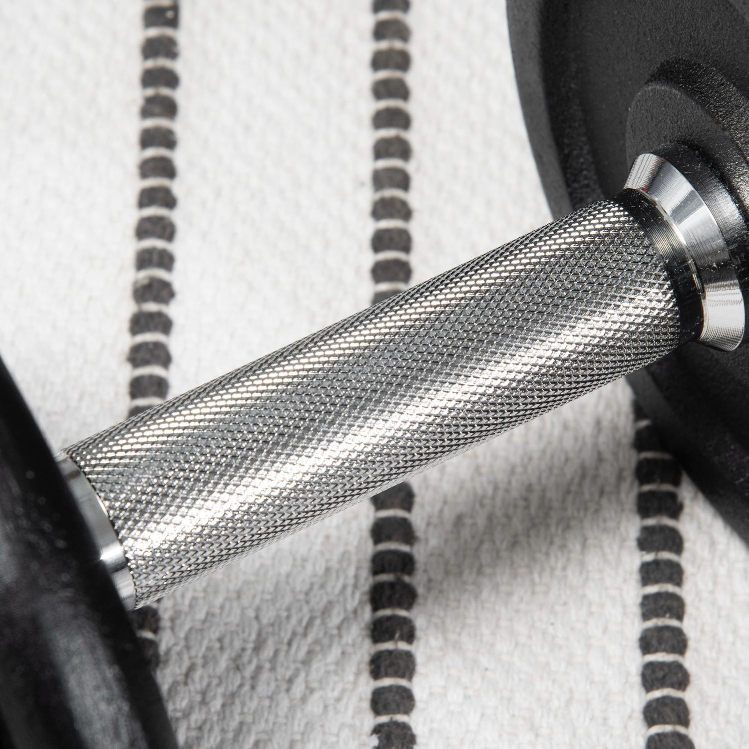 Justerbar hantel- och skivstångssats, 20 kg, antisladd