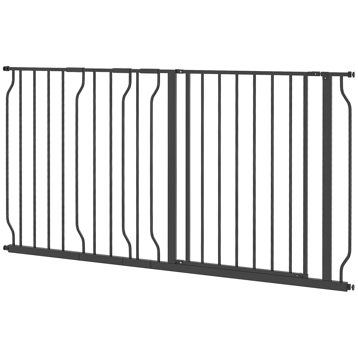 Justerbar hundegrind, 75-145 cm, 2-veis åpning, ingen boring