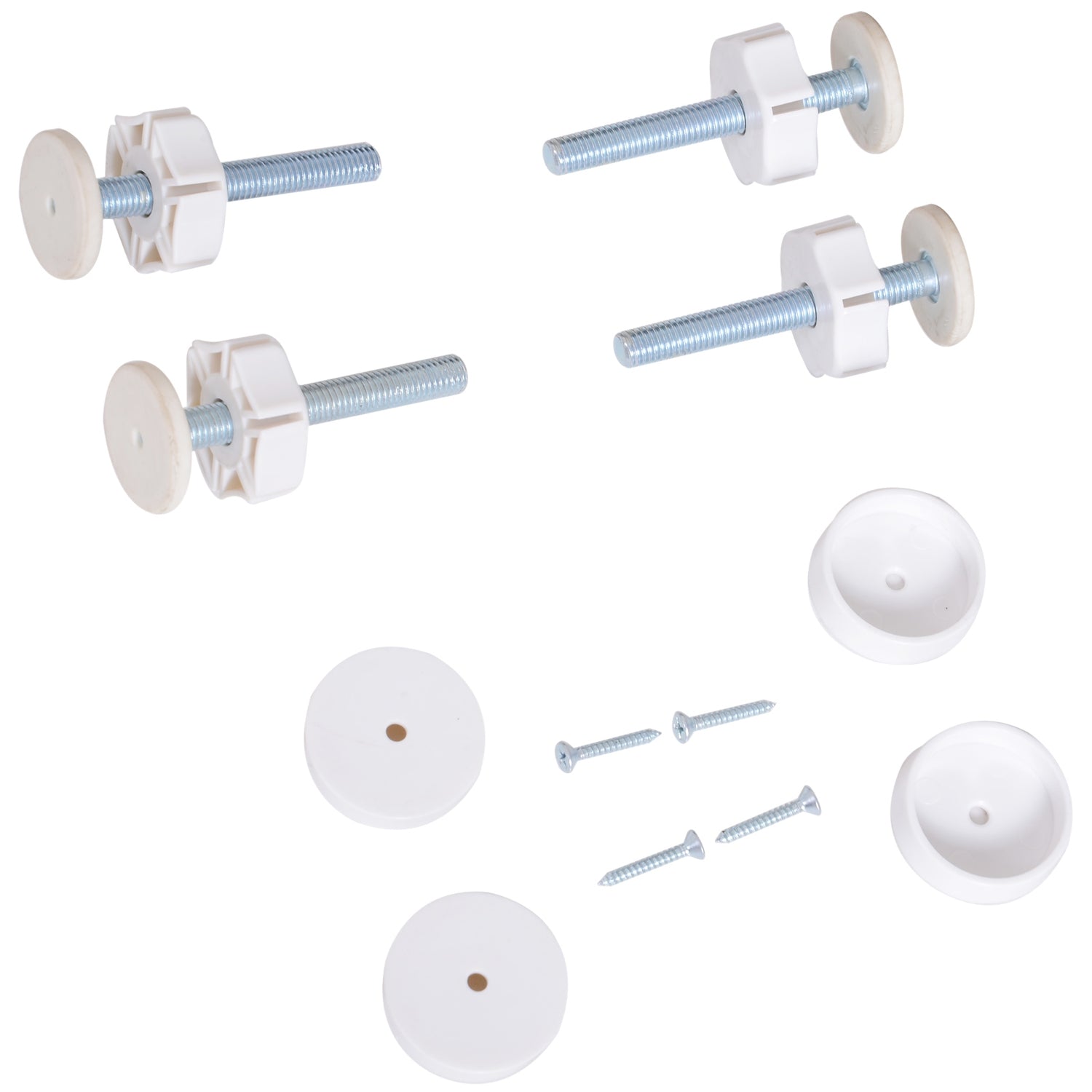 Justerbar metalltrappgrind – Borrfri, 76-107 cm, Vit