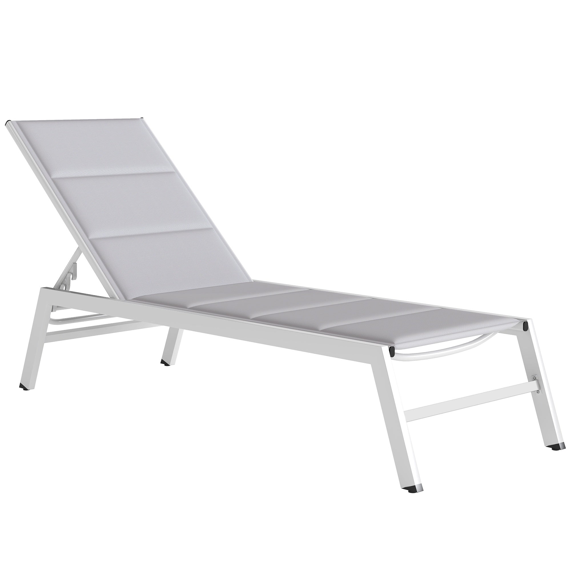 Justerbar solsäng, Andningsbart tyg, Aluminiumram