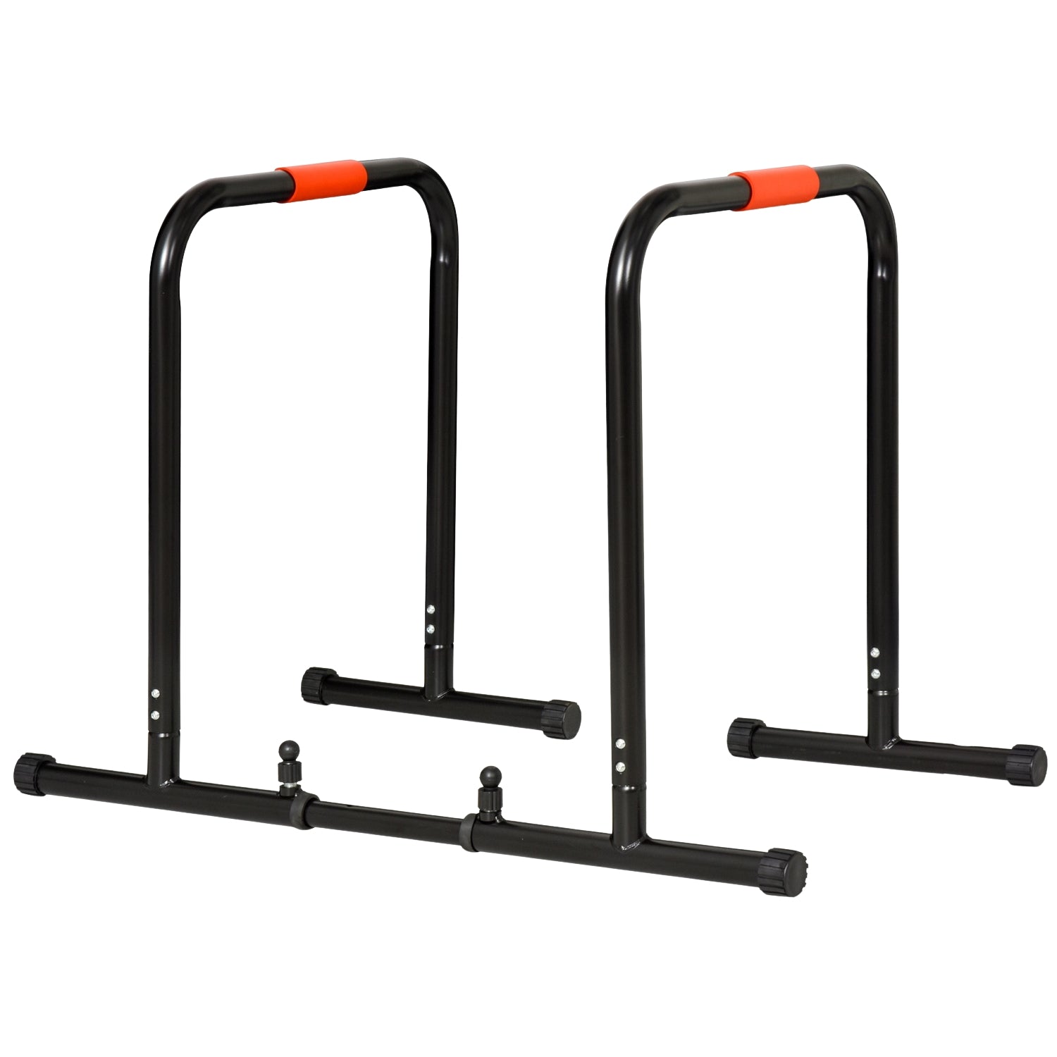Justerbar svart stålstång, push-up station 94/102x62x73 cm