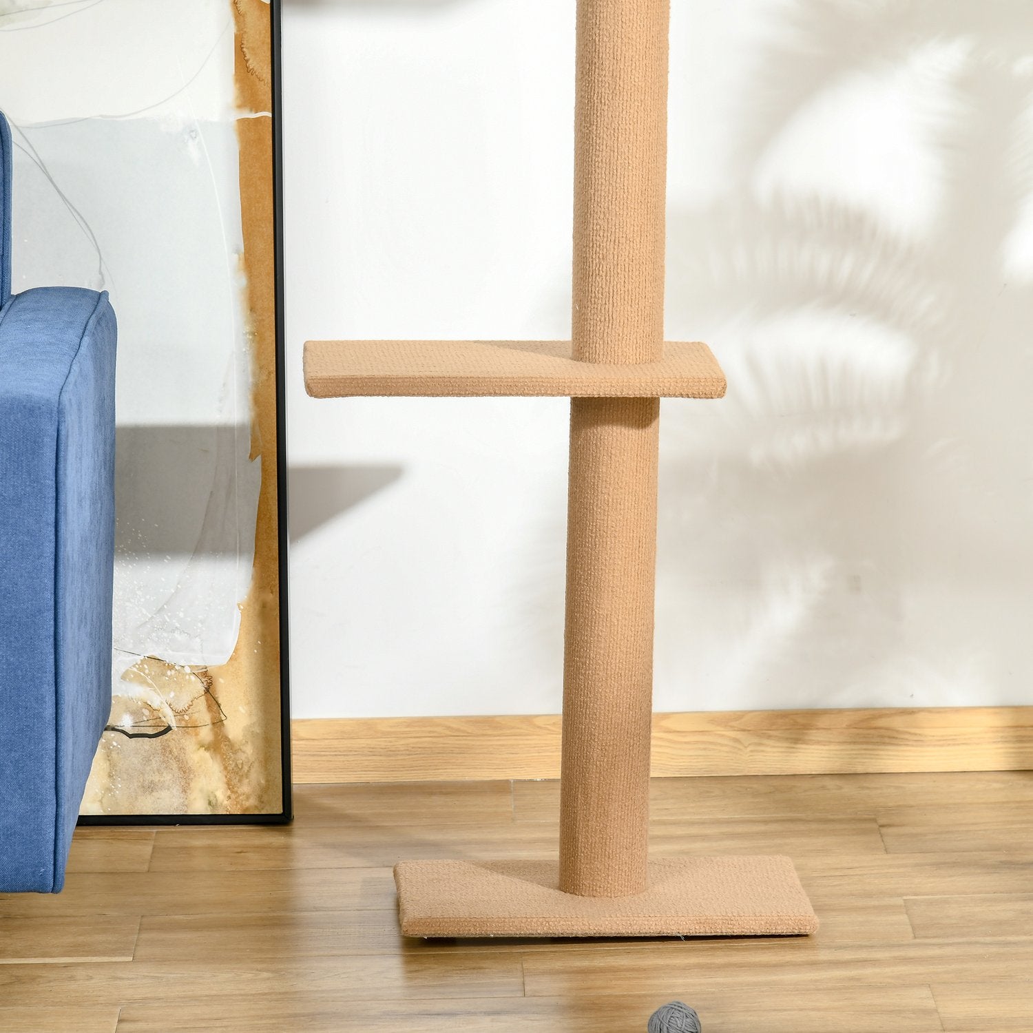 Justerbart Cat Scratching & Climbing Tree, ljusbrun