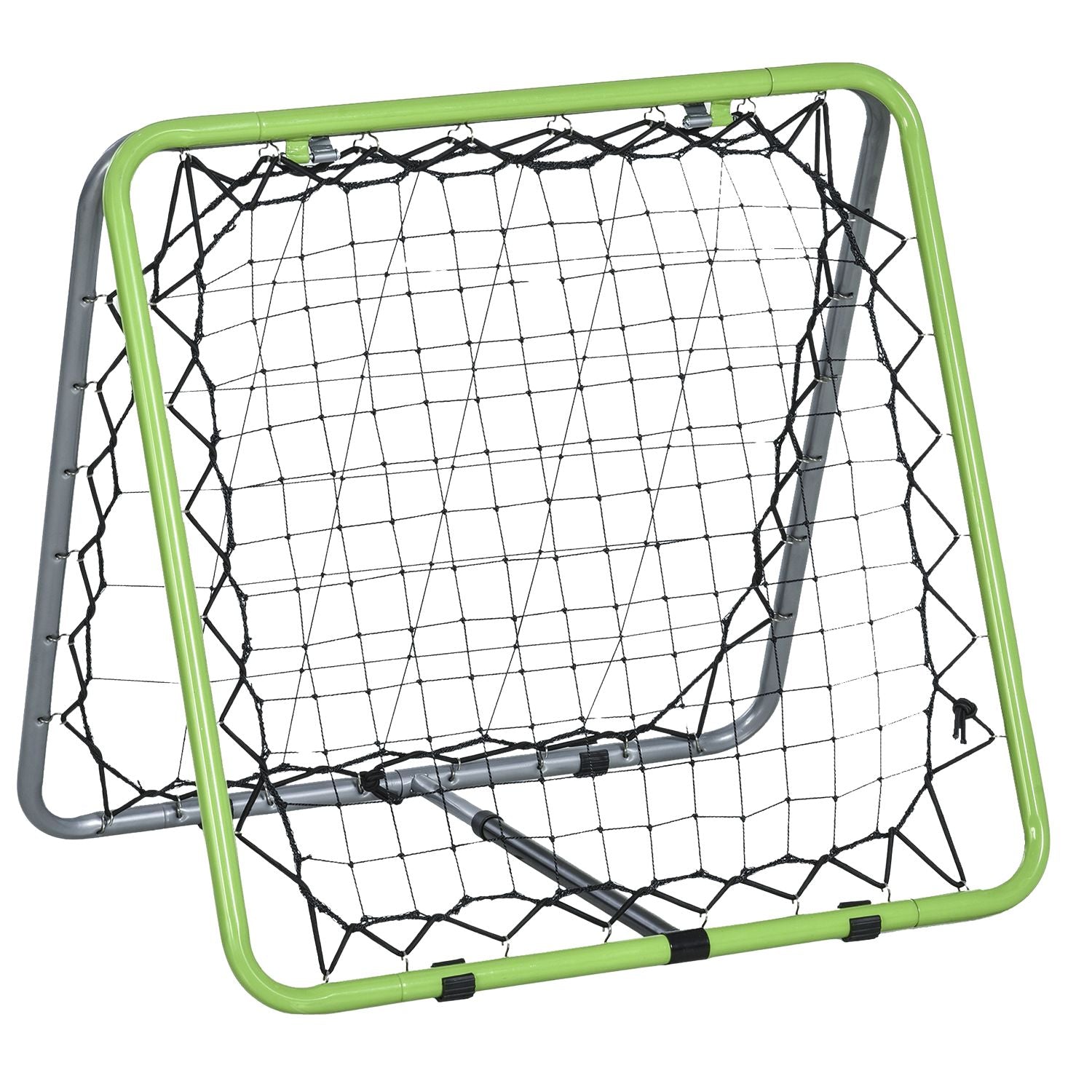 Justerbart dubbelsidigt metallreboundernät för sport