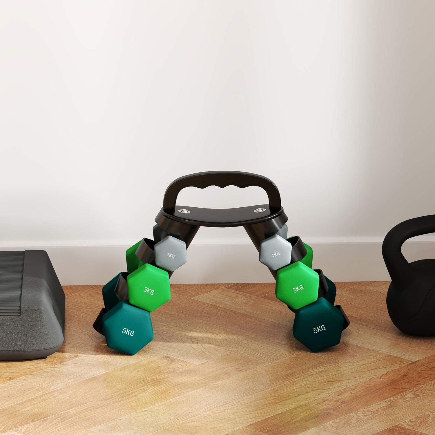 Justerbart hantelset med stativ – Home Gym Fitness
