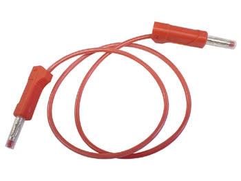Kabel Med Bananpluggar / Röd 50 Cm
