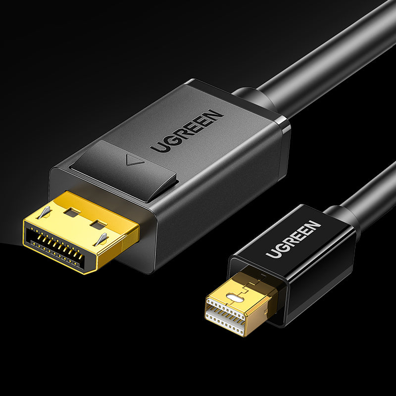 Kabel Mini DisplayPort - DisplayPort 2K 4K 1,5m svart