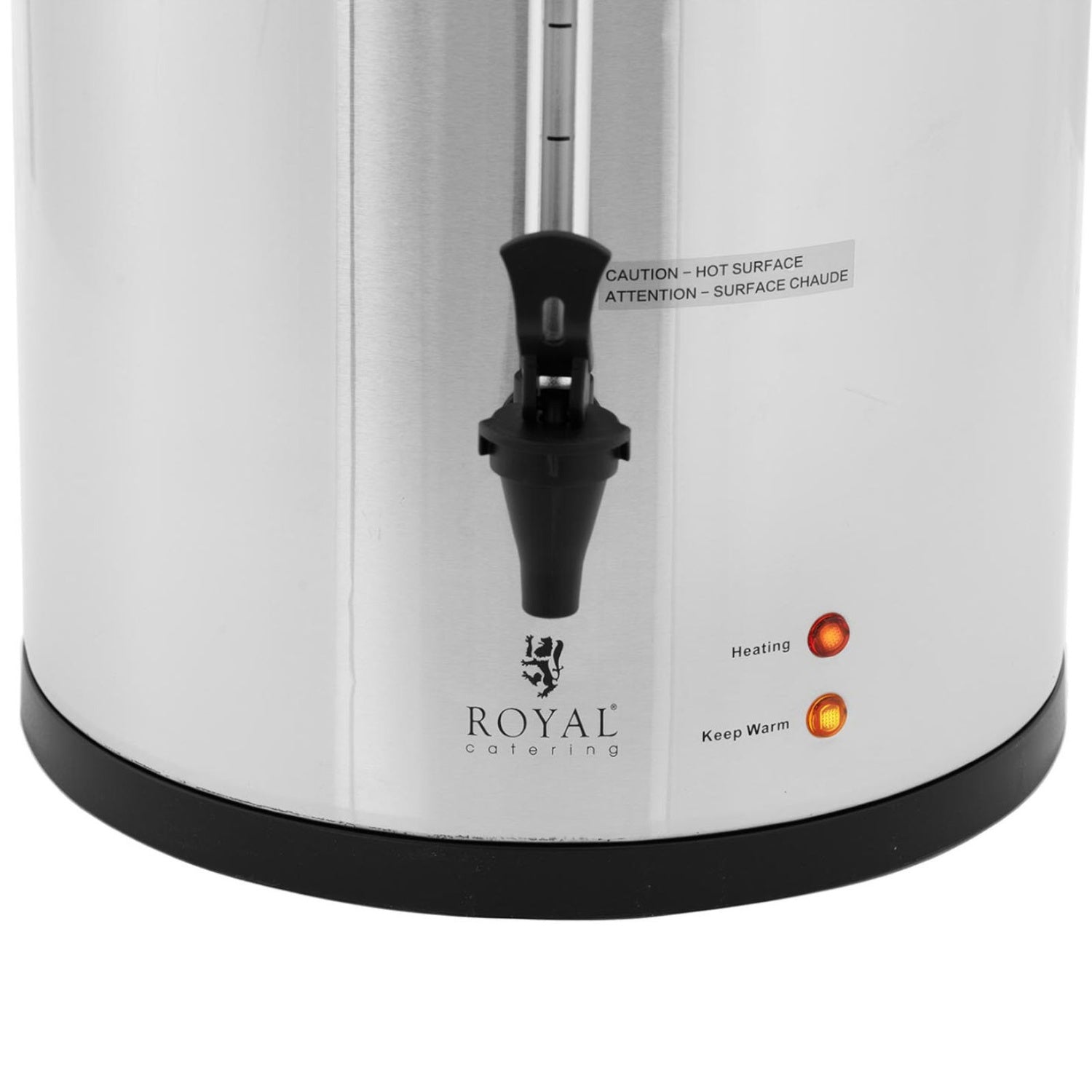 Kaffe- och tebryggare med kran 20 l 1650 W silver