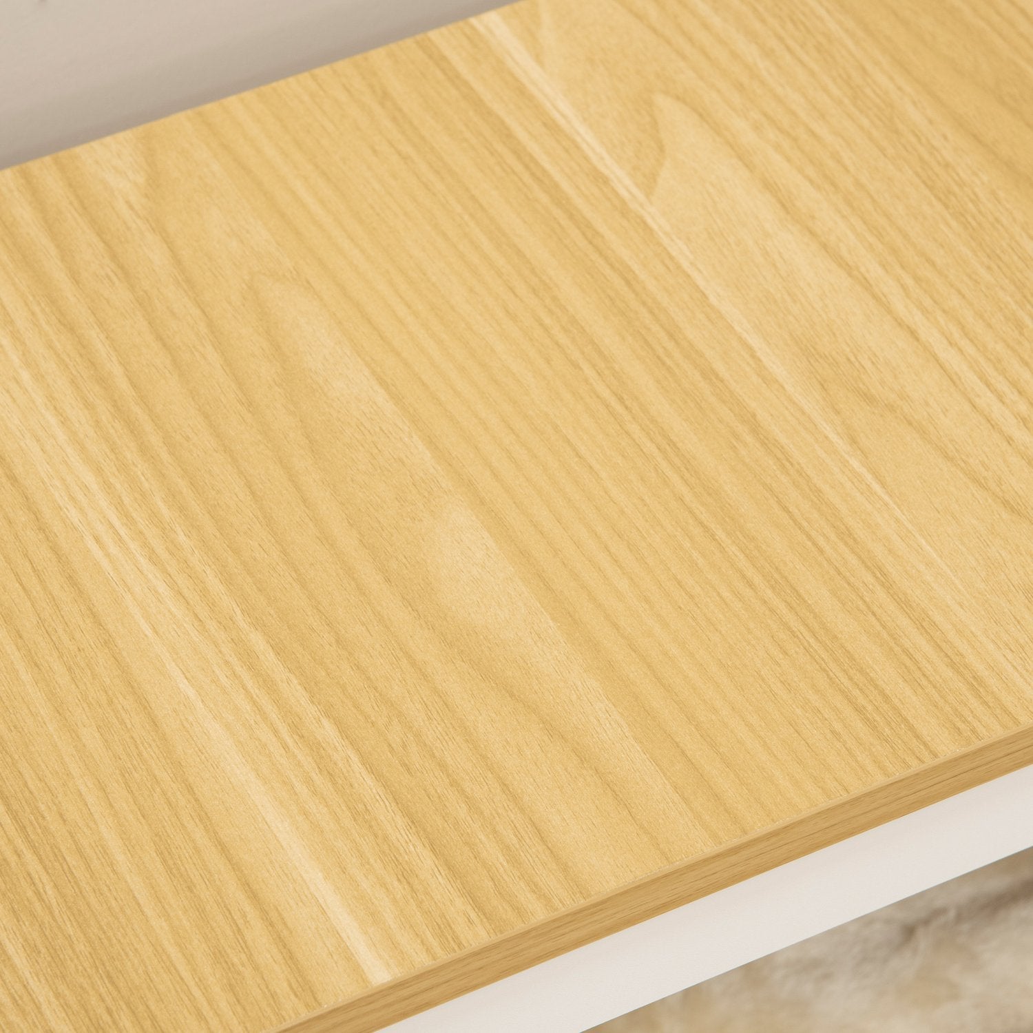 Katthus med lekboll & kudde, ek/beige/vit 50x28x43 cm