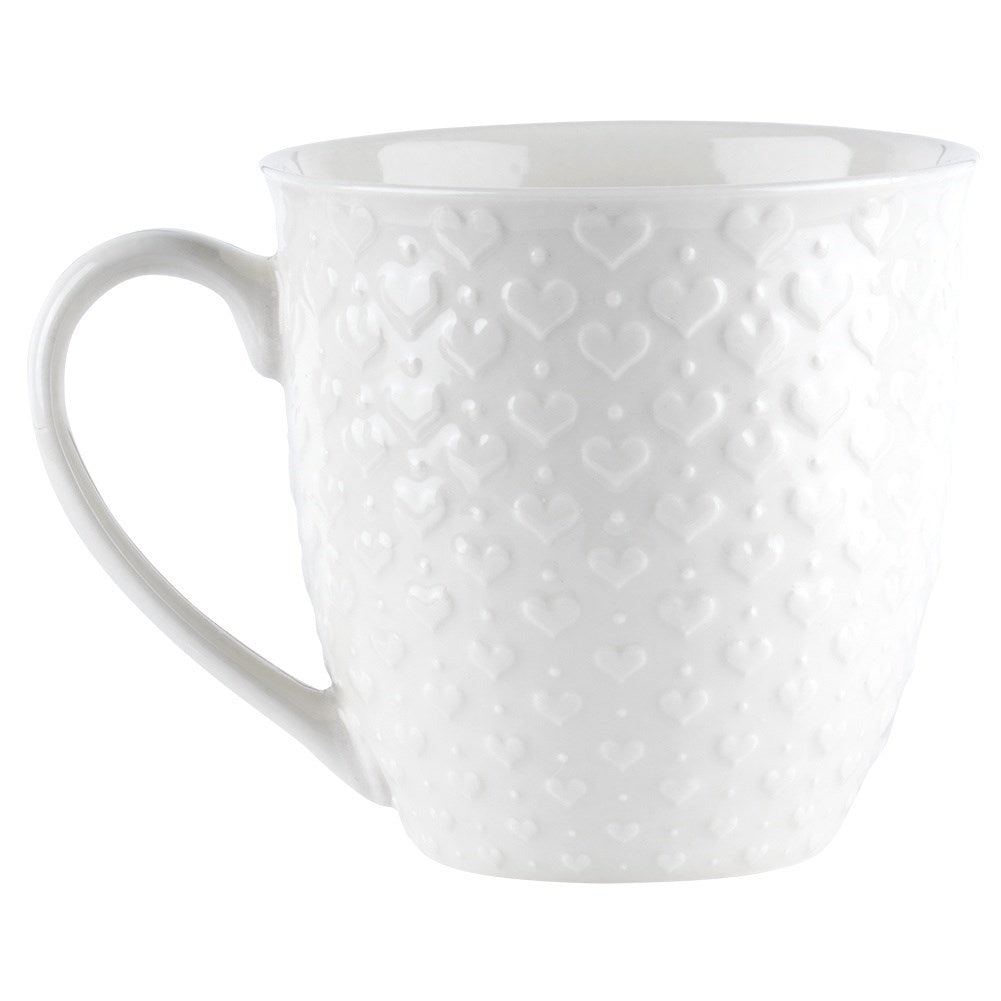 Keramisk Mugg med Hjärtan - Perfekt för Alla Tillfällen