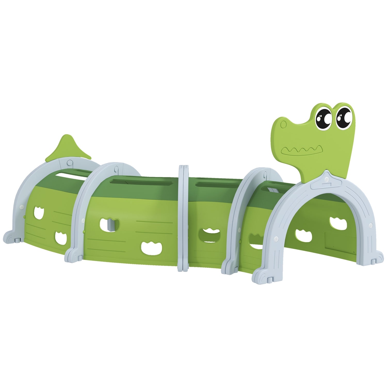 Kids Crawling Tunnel – Crocodile Design, 194 cm, inomhus/utomhusbruk