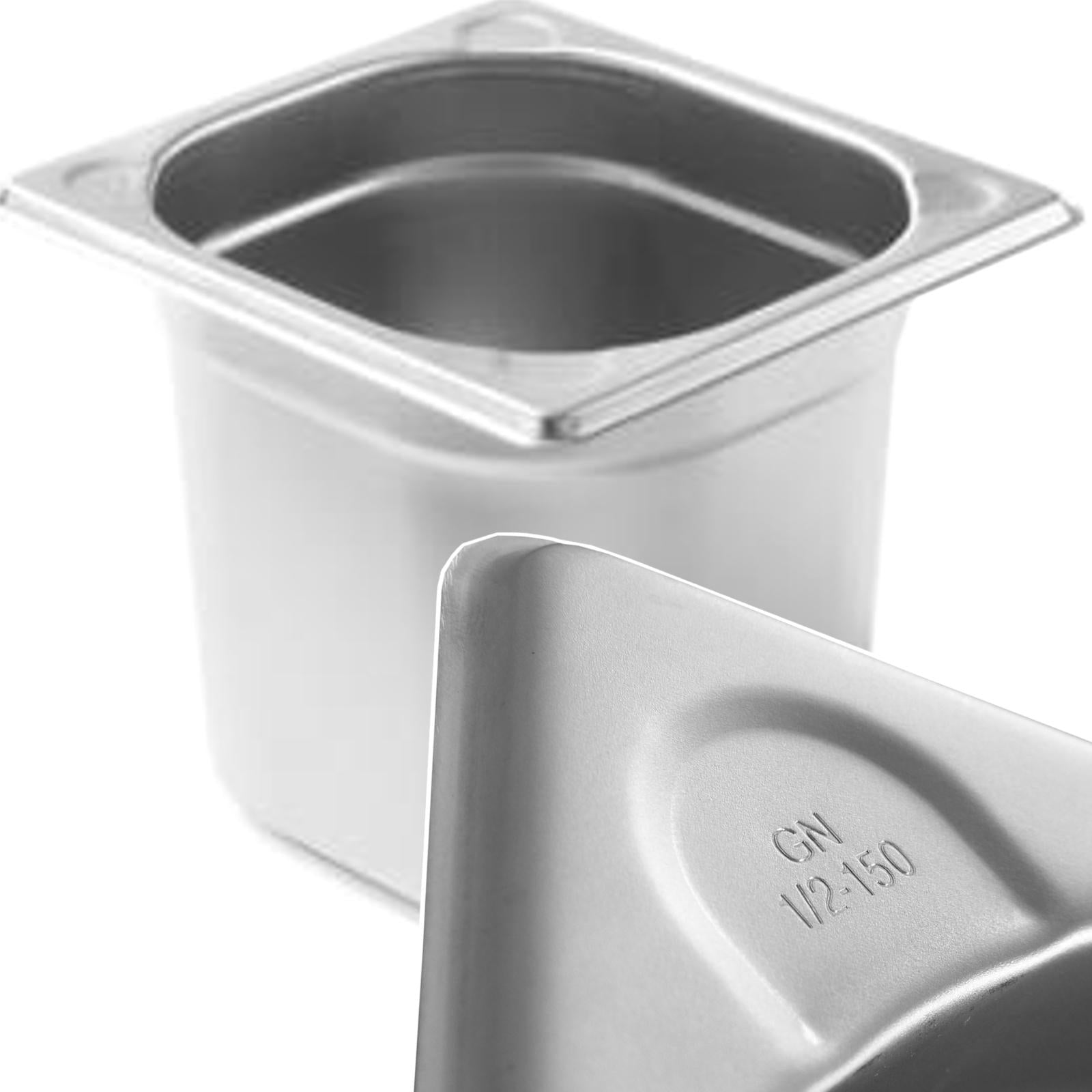 Kitchen Line GN 1/6 stålbehållare, höjd 150 mm - Hendi 806647