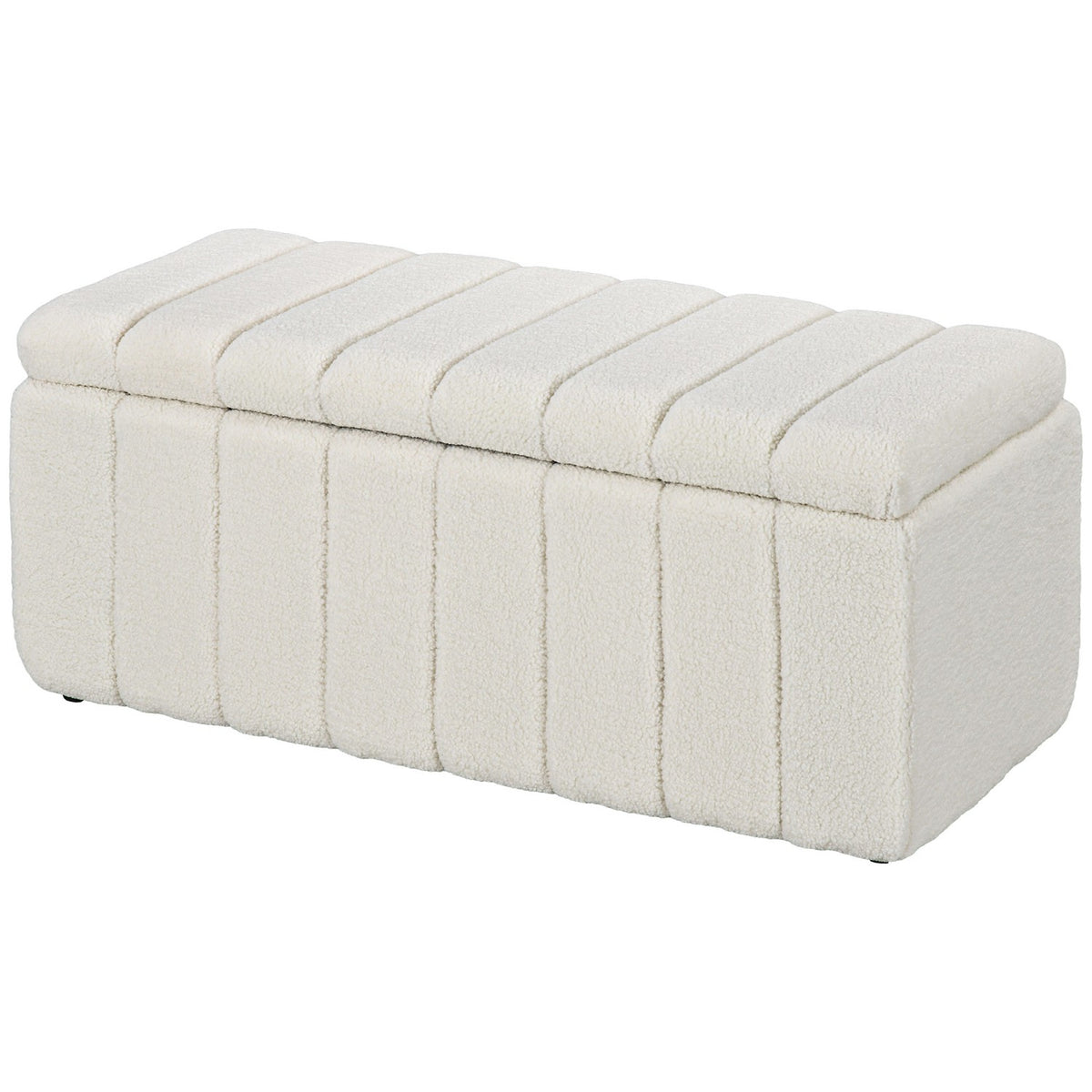 Polstret oppbevaringsbenk, treben, 102x45x46 cm