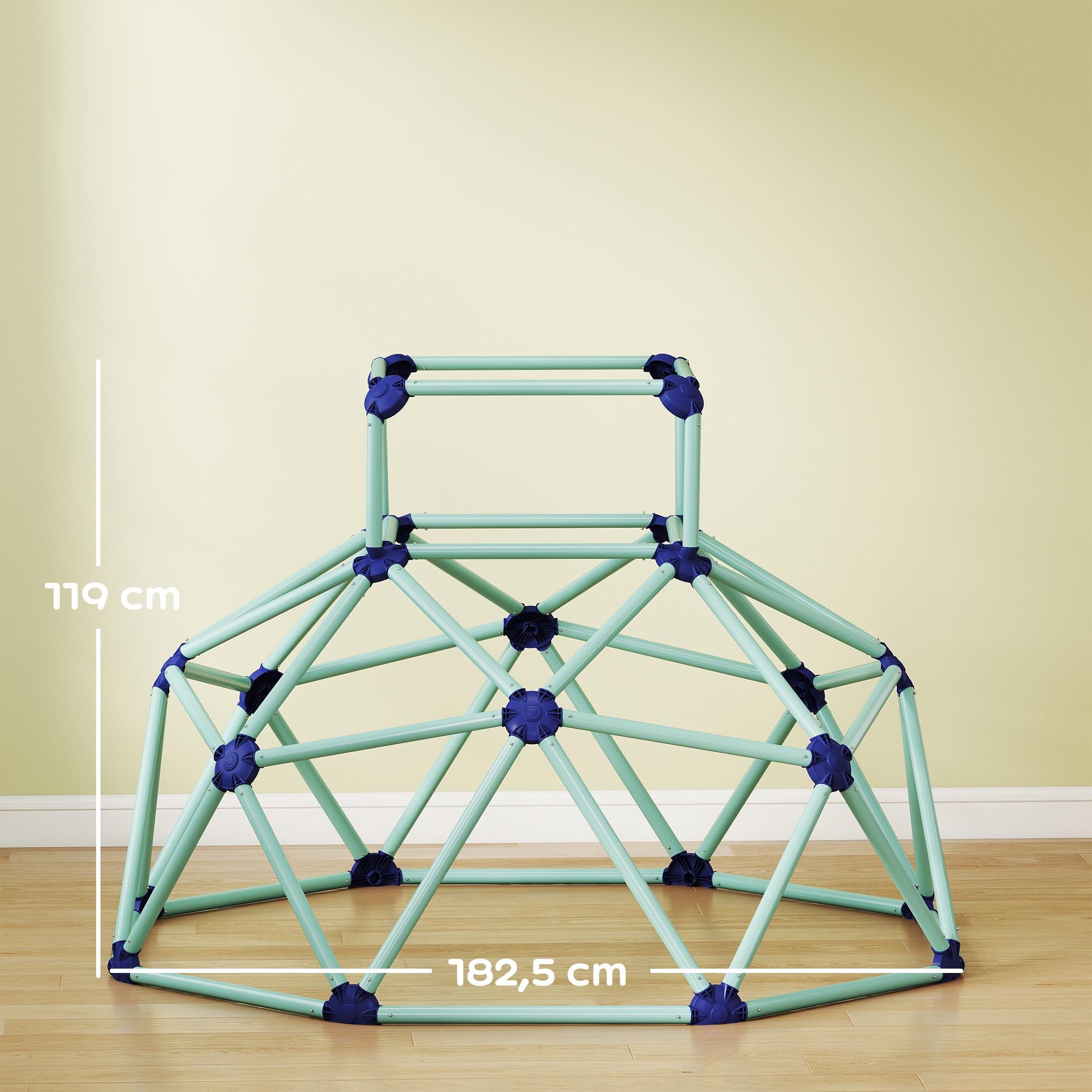 Klätterkupol för barn, UV-resistent, 182,5 cm, blå