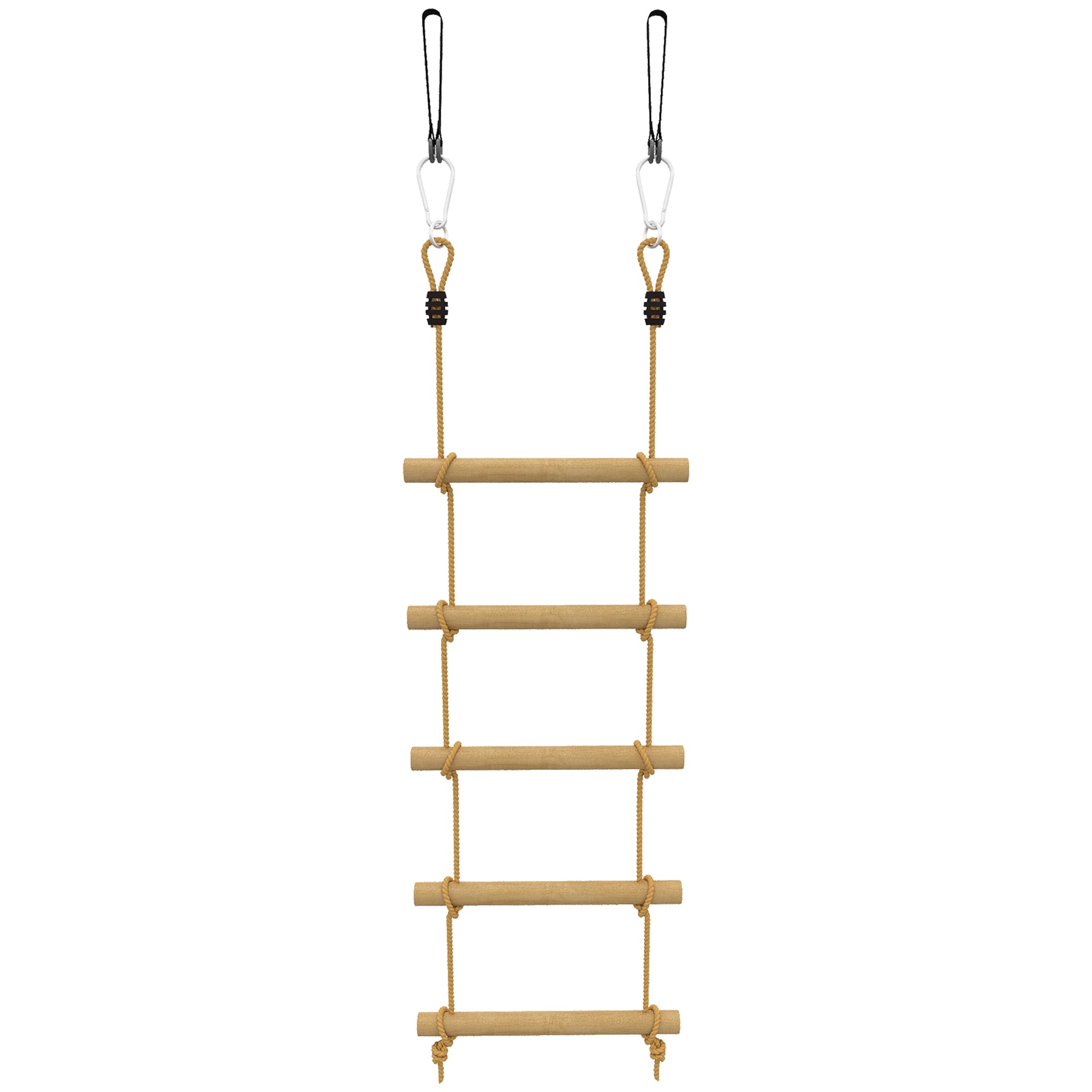 Klätterrepset för barn, 5 trästeg, 1,8 m rep
