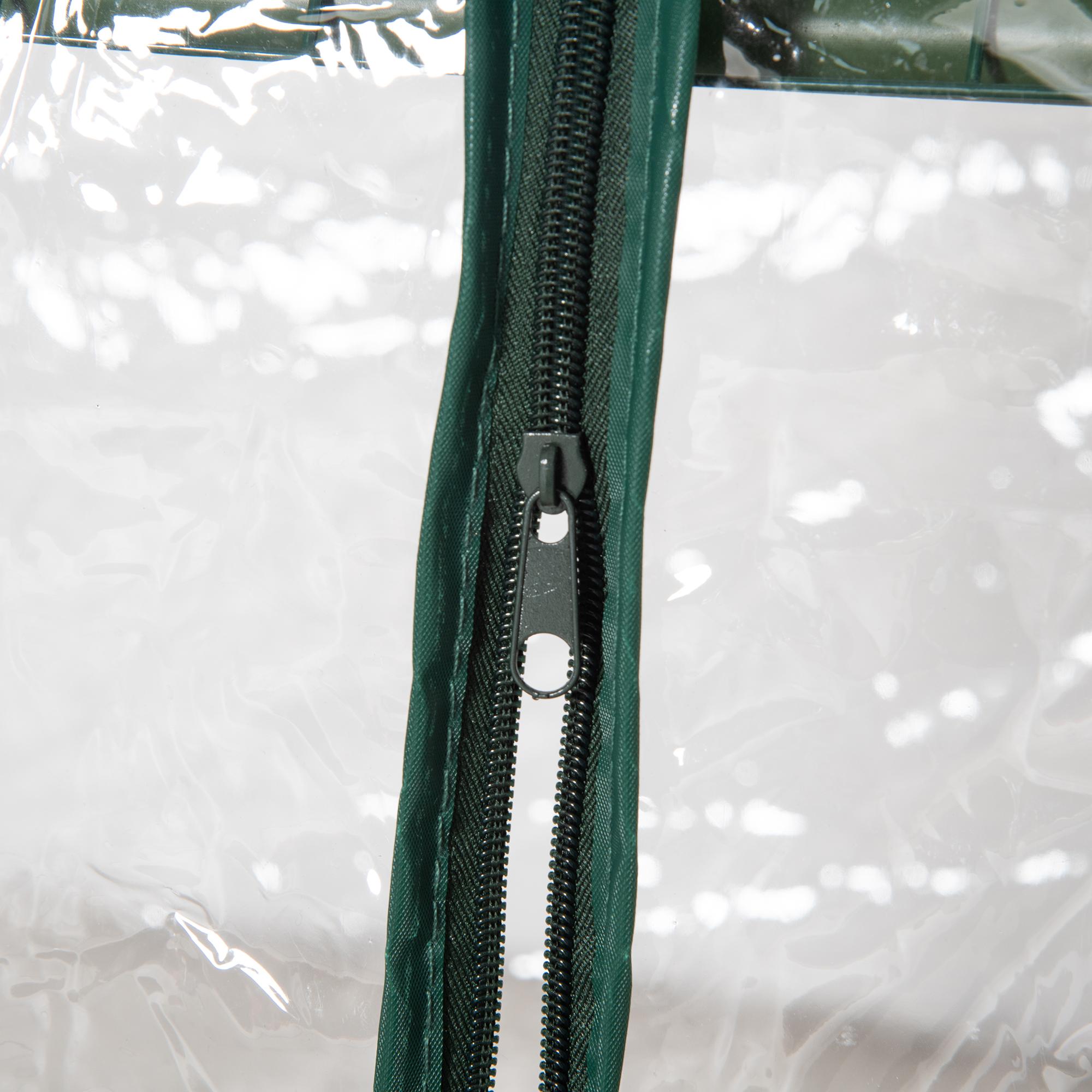 Kompakt balkongväxthus med hyllor, väderbeständigt, 125 cm