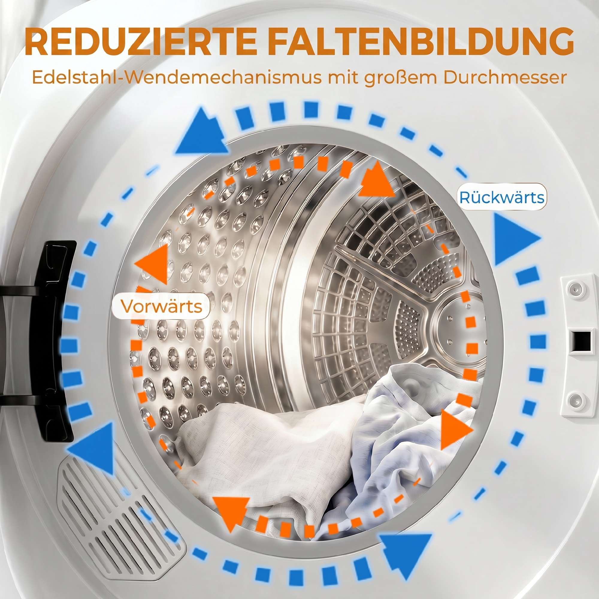Kompakt ventilerad torktumlare, 5 kg 1000 W, vit
