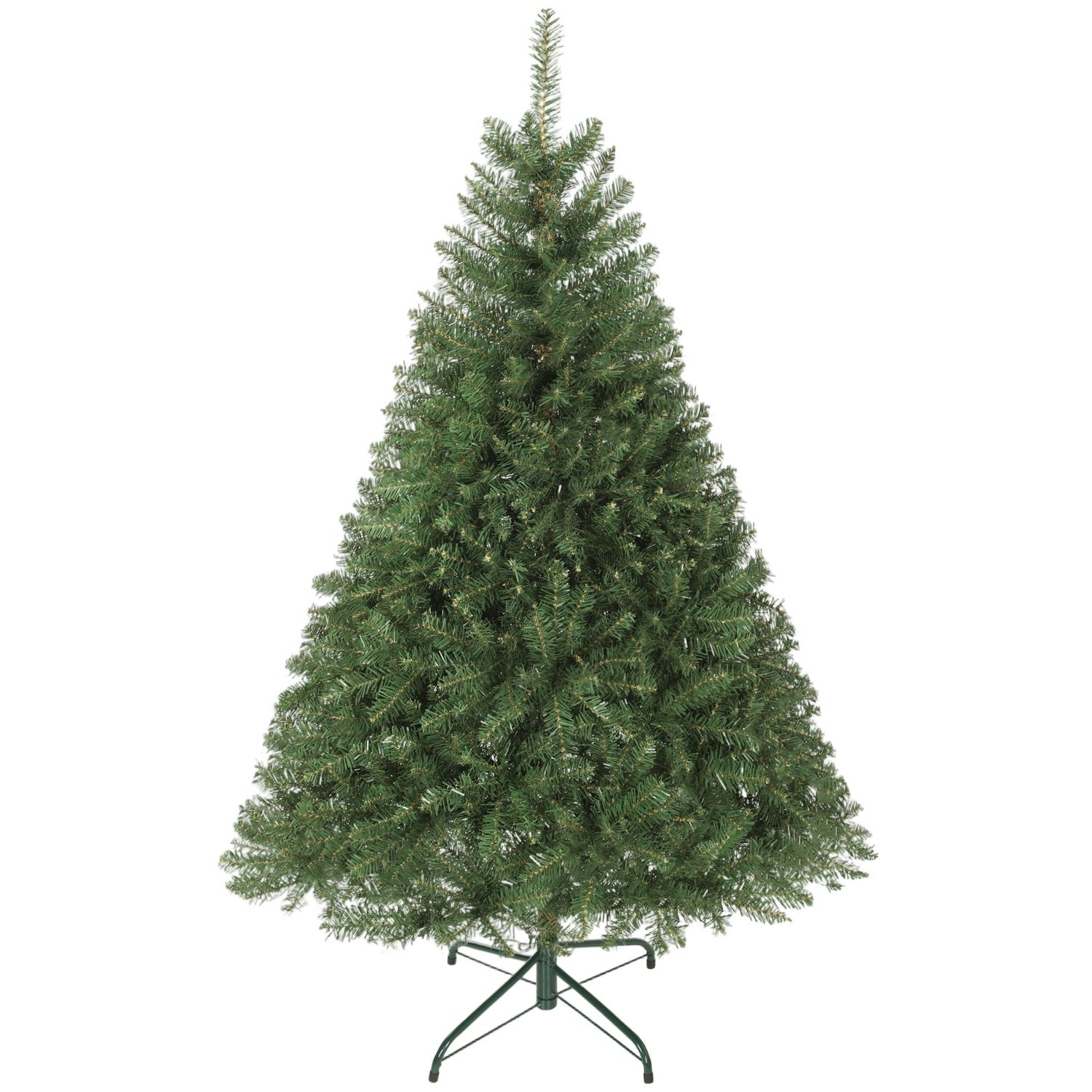 Konstgjord julgran, 150 cm, gångjärnsförsedda grenar, metallstativ