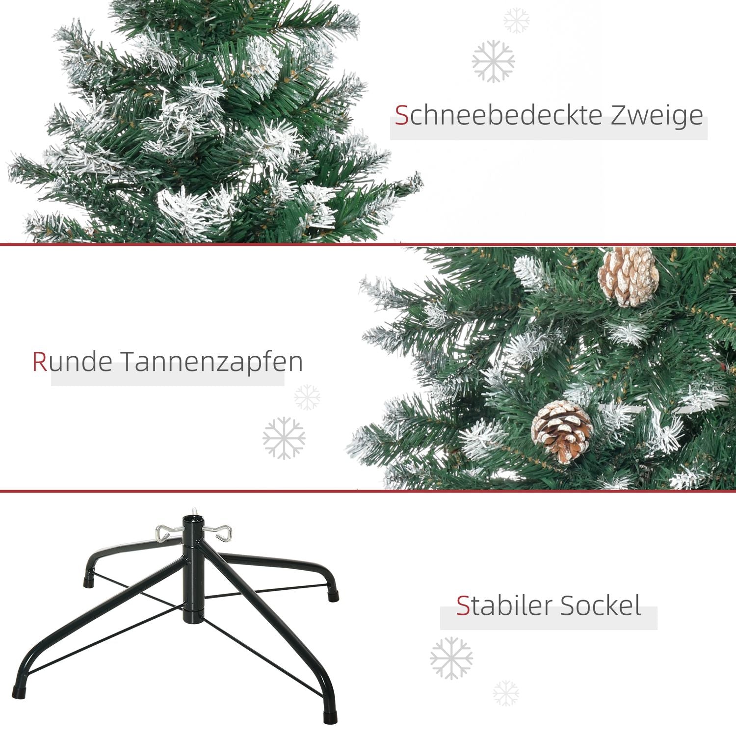 Konstgjord julgran, 180 cm, Realistisk Pine Look