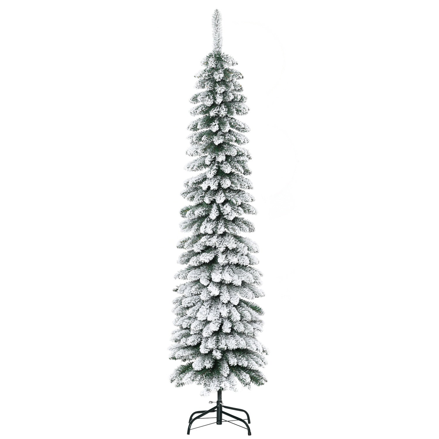 Konstgjord julgran, 180 cm, snöiga grenar, inomhusbruk