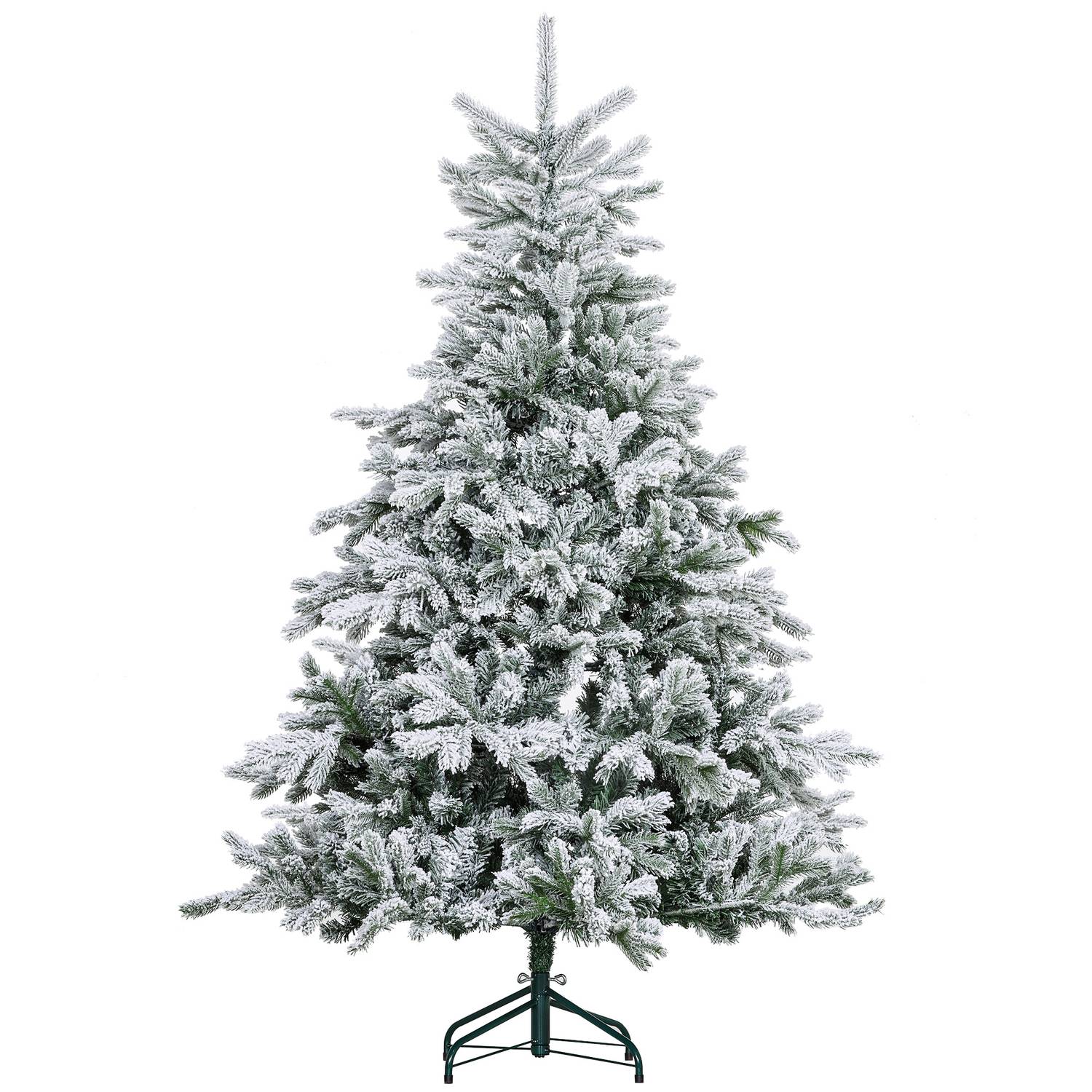 Konstgjord julgran, snöiga grenar, 180 cm, grön
