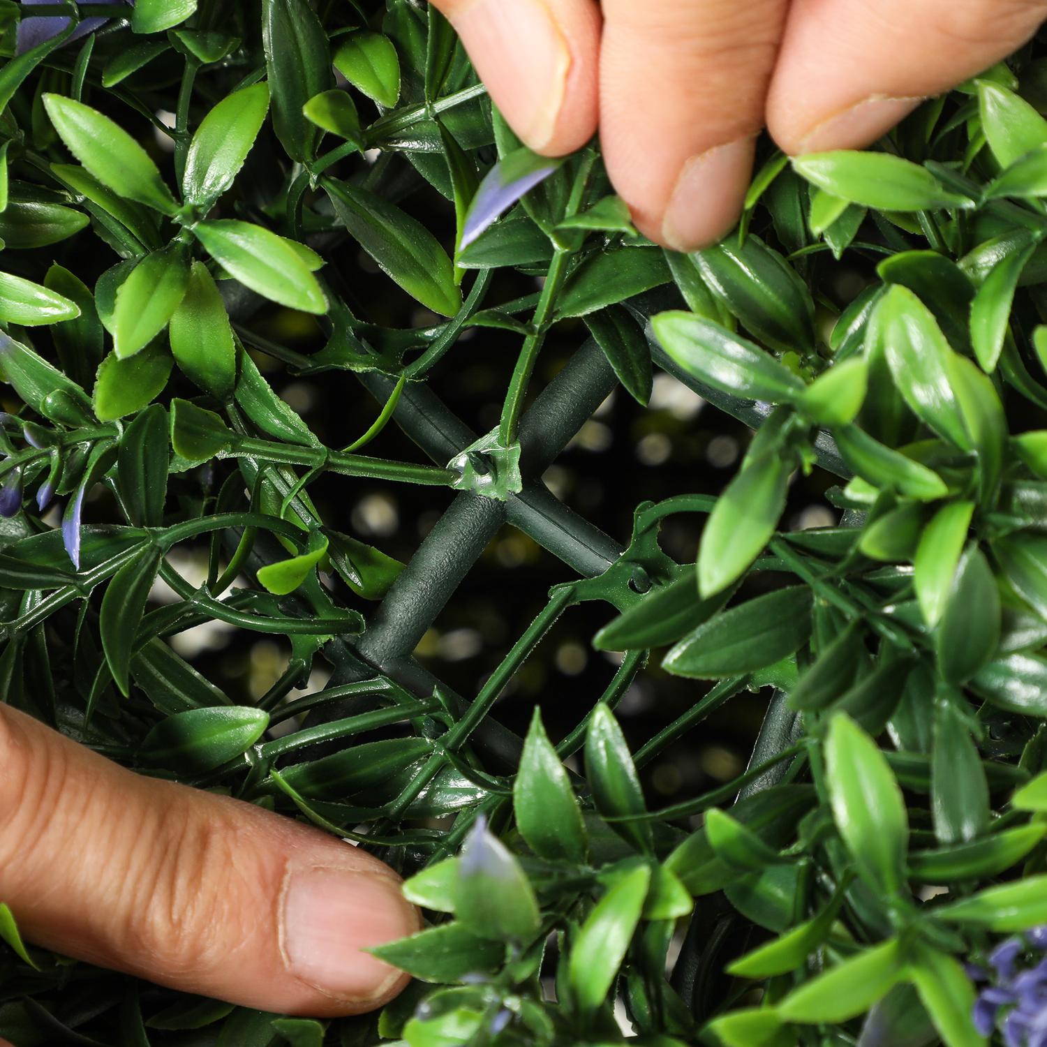 Konstgjord lavendel: 42 cm bollformad växt för hem och kontor