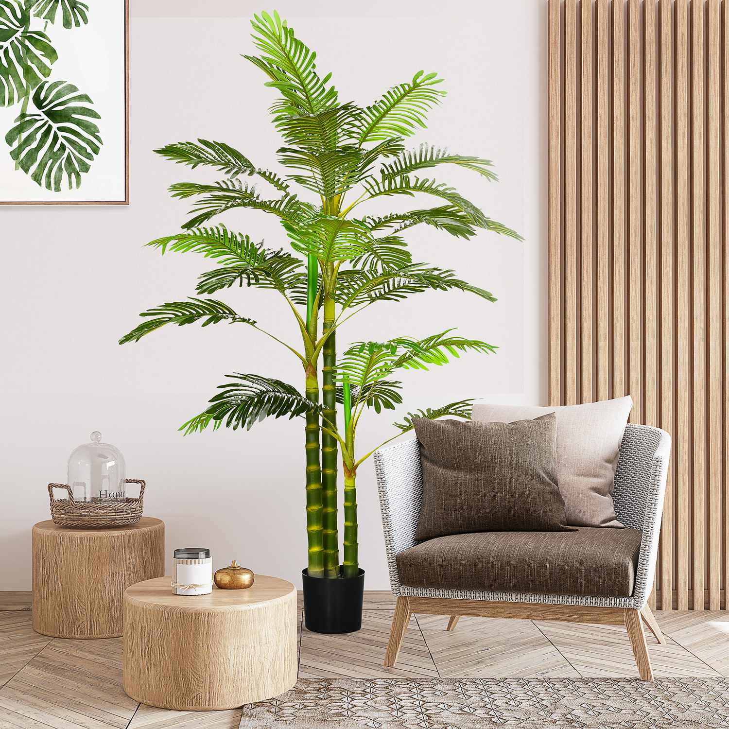 Konstgjord palm 190 cm – Inomhus/Utomhus falsk växt