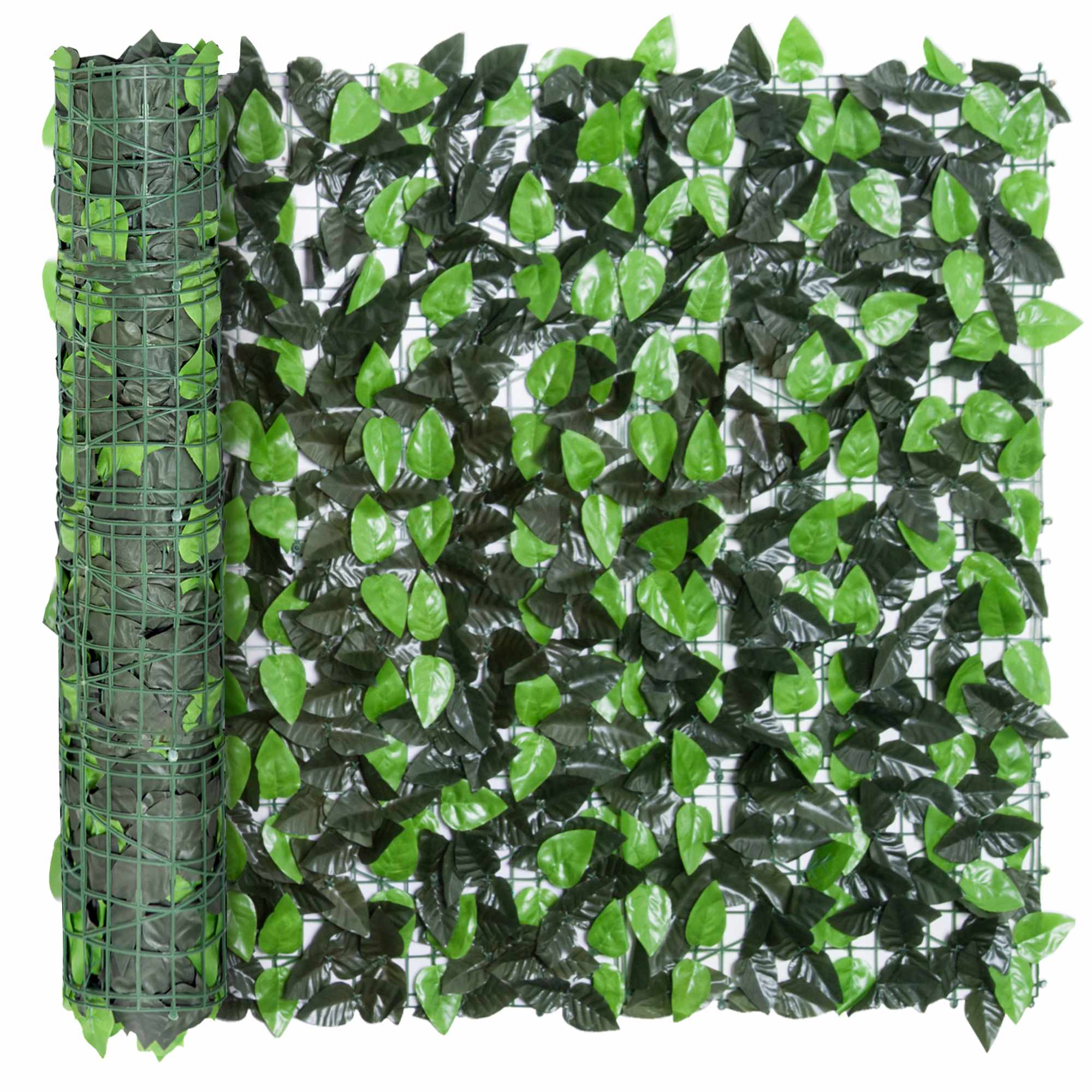 Konstgräs för avskärmning, 300x100 cm, mörkgrön
