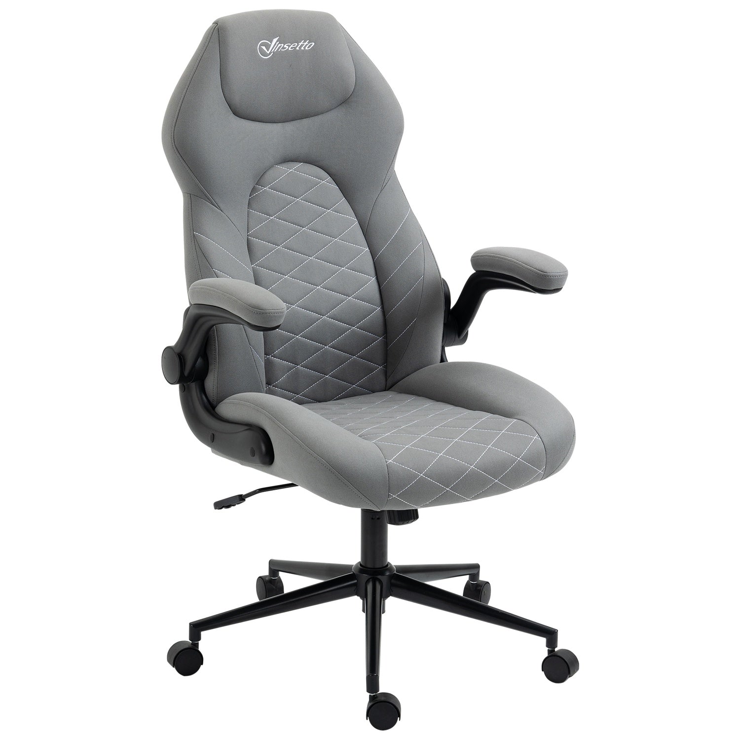 Ergonomisk skrivbordsstol, vridbar med justerbara armstöd