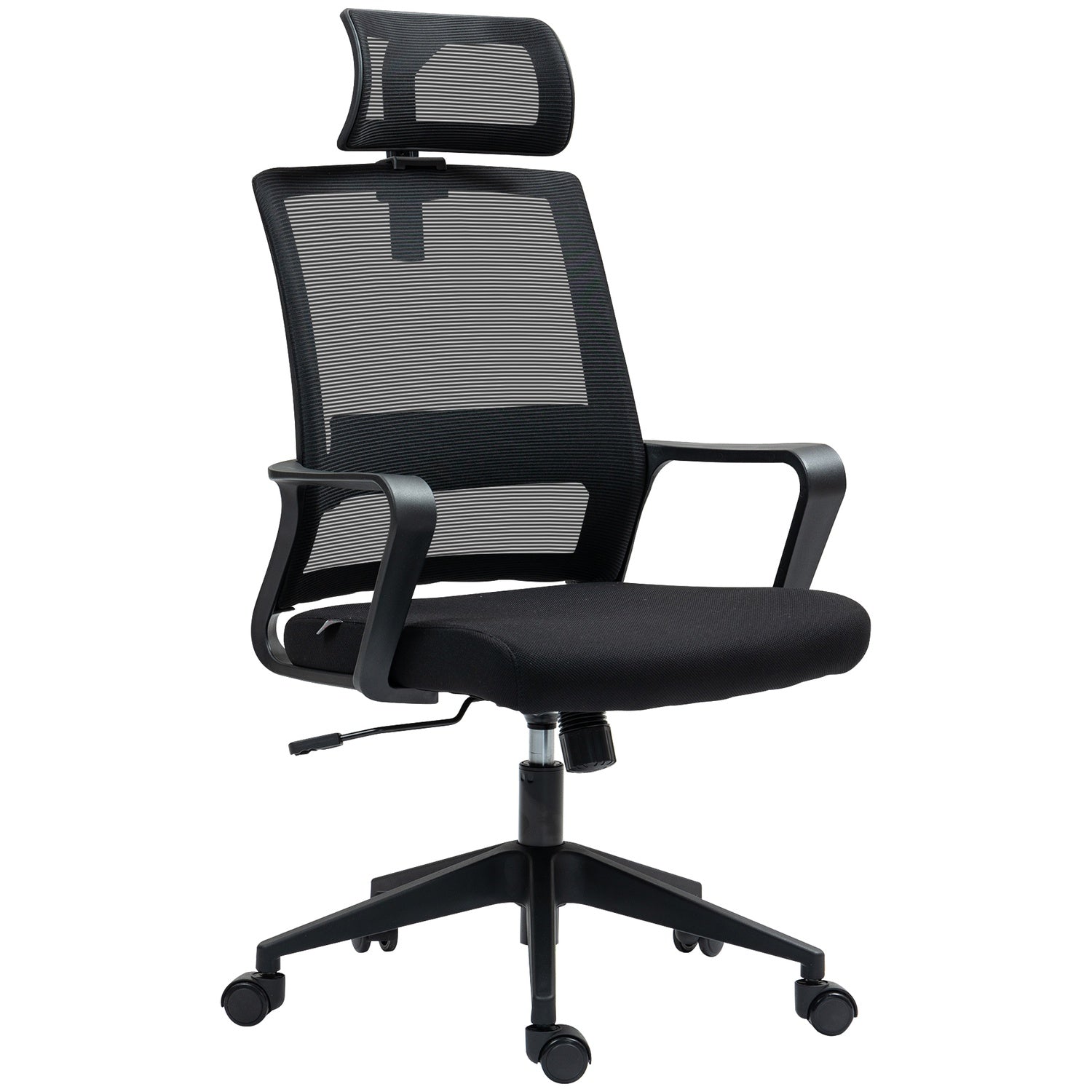 Ergonomisk kontorsstol med armstöd och justerbart nackstöd