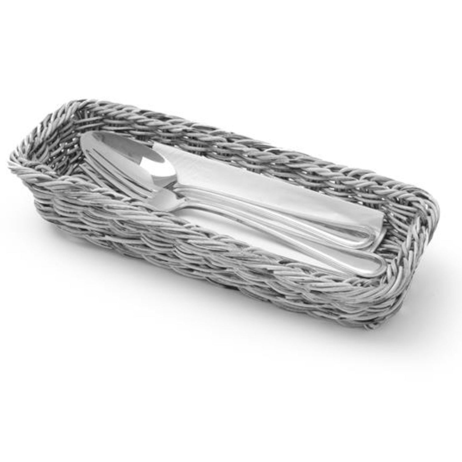 Korg för bestickgafflar knivar skedar melerad grå 270x100x45 mm - Hendi 426081