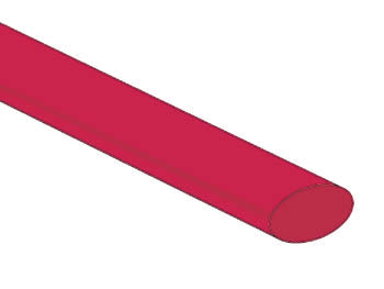 Krymprör 9,5Mm - Röd - 25 st
