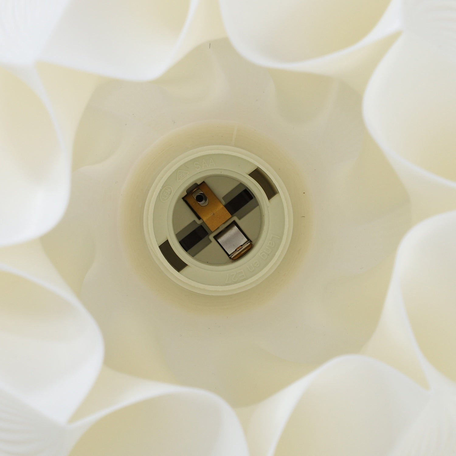 LED Bordslampa med 3D Flower Lampskärm, Vit