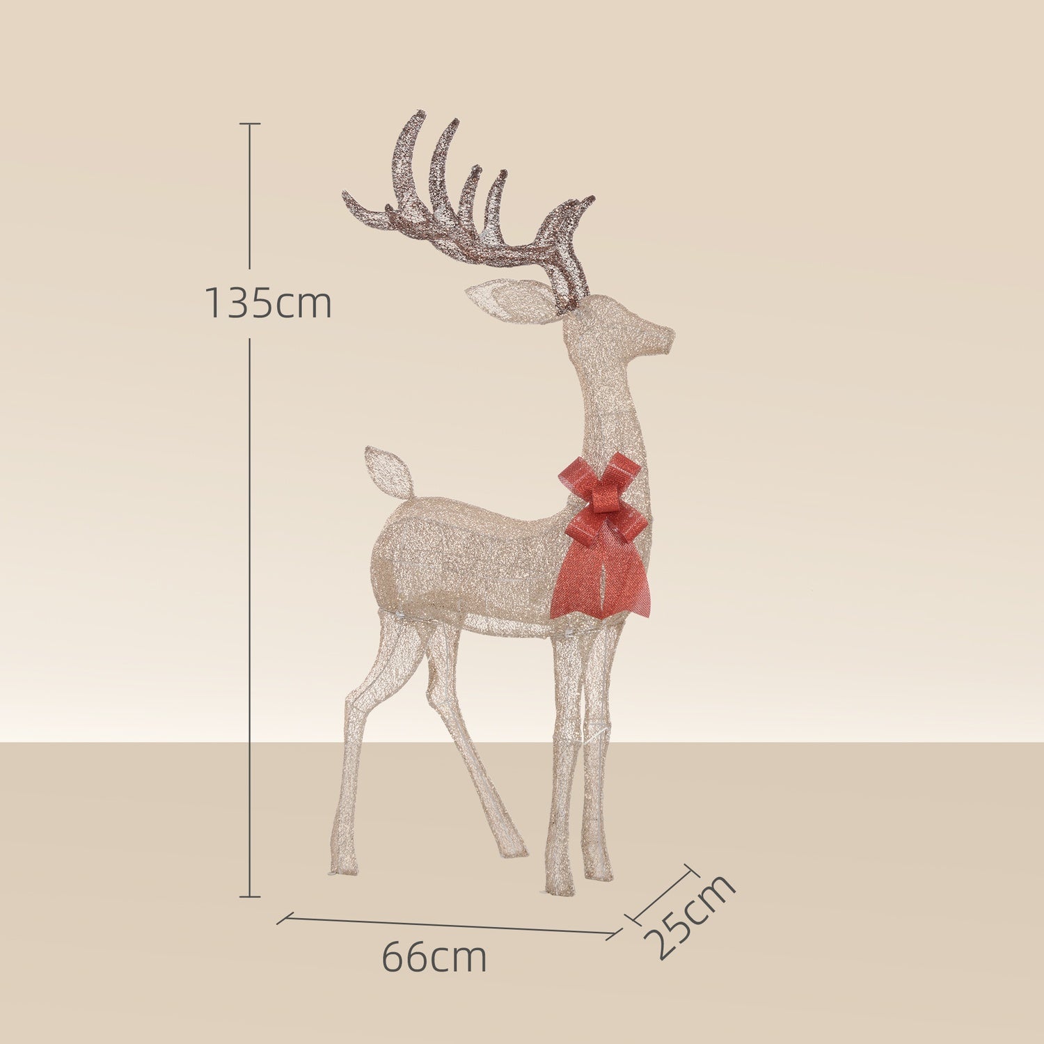 LED Ren juldekoration, Varmvit, Timer