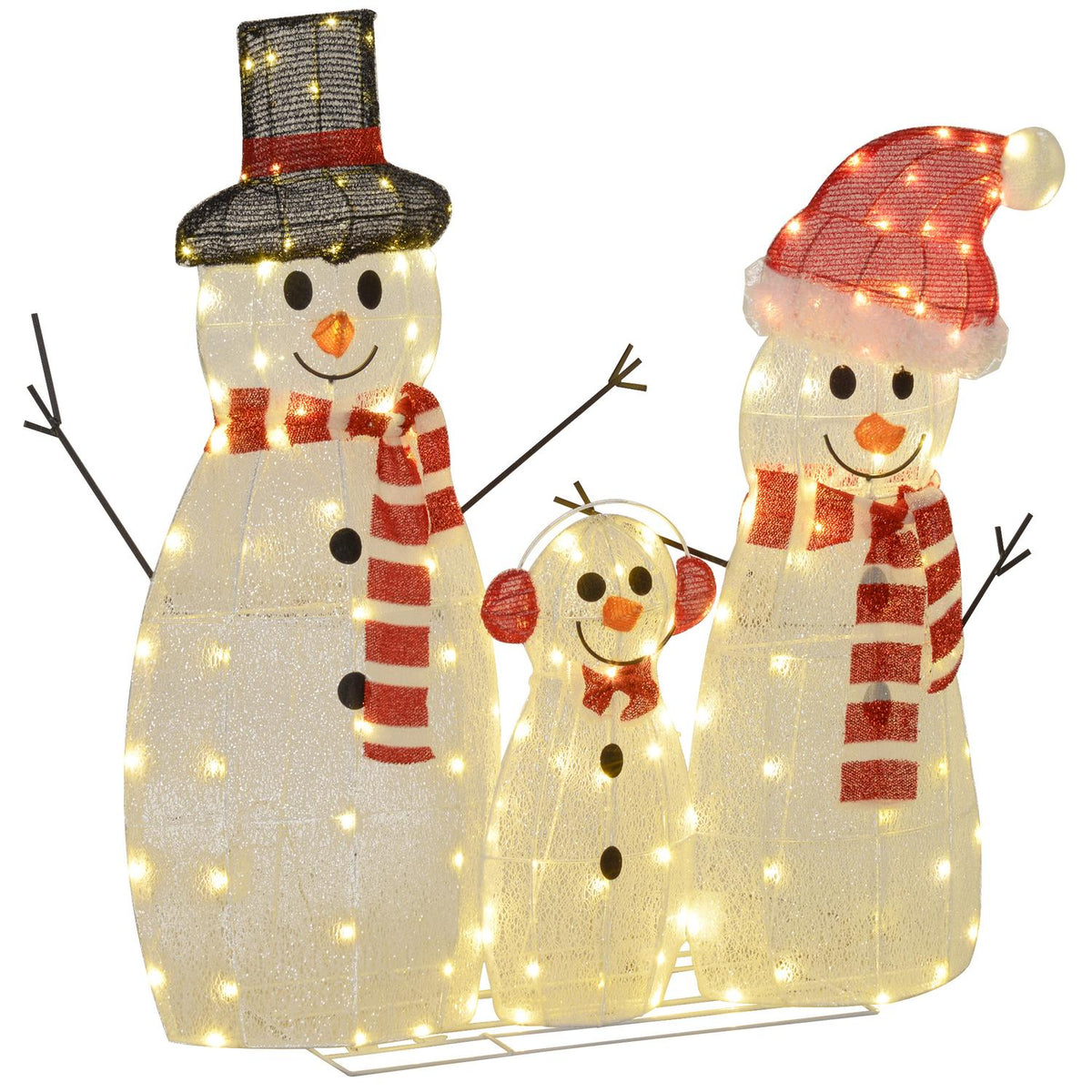 LED Snowman Juldekoration, varmvit, inomhus/utomhus
