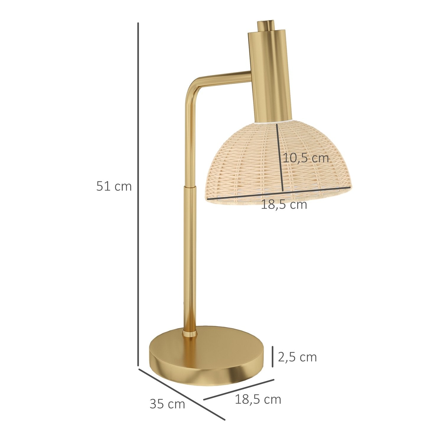 Led lampe, for skrivebord og nattbord