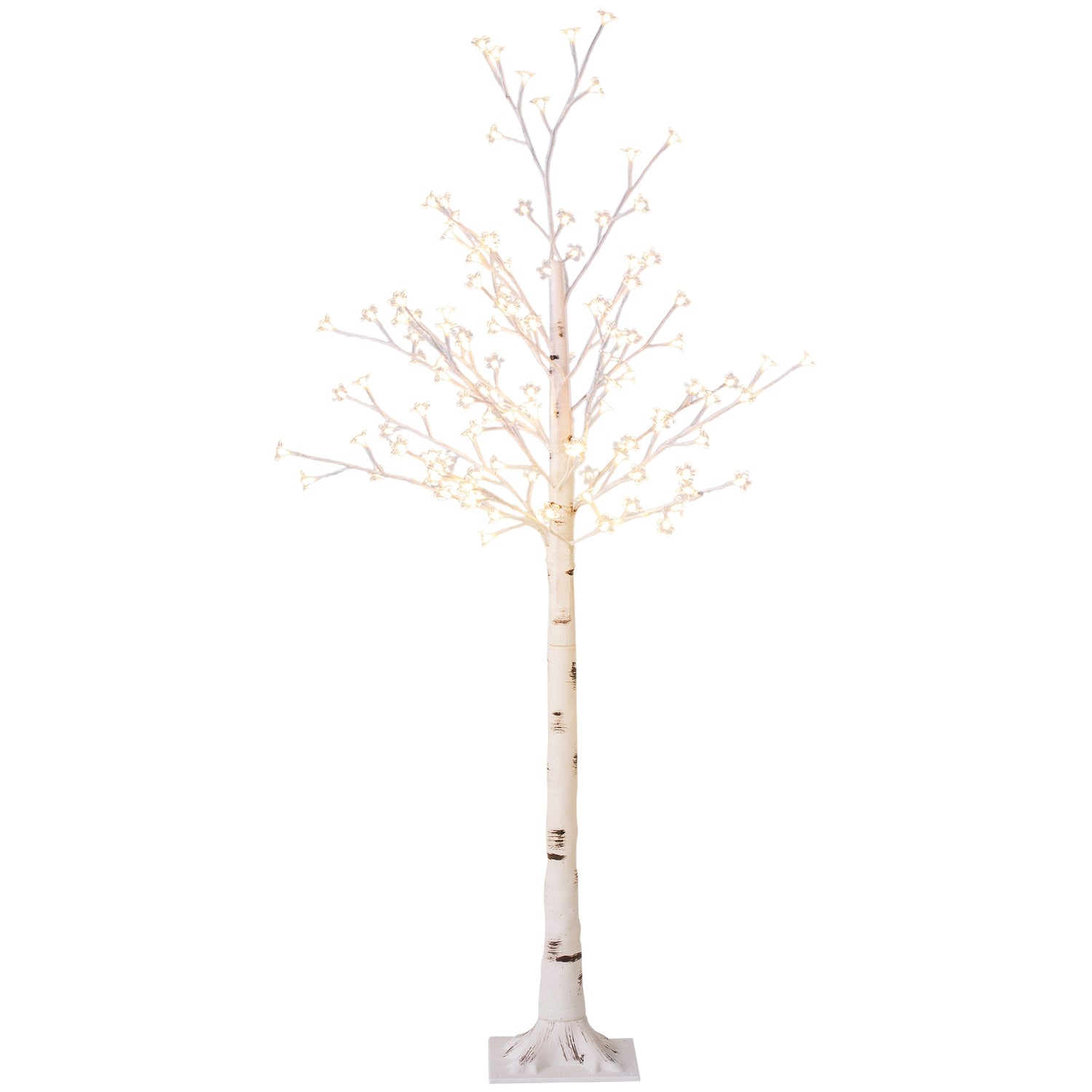 LED-ljusgran, 150 cm, varmvit, inomhus-/utomhusbruk