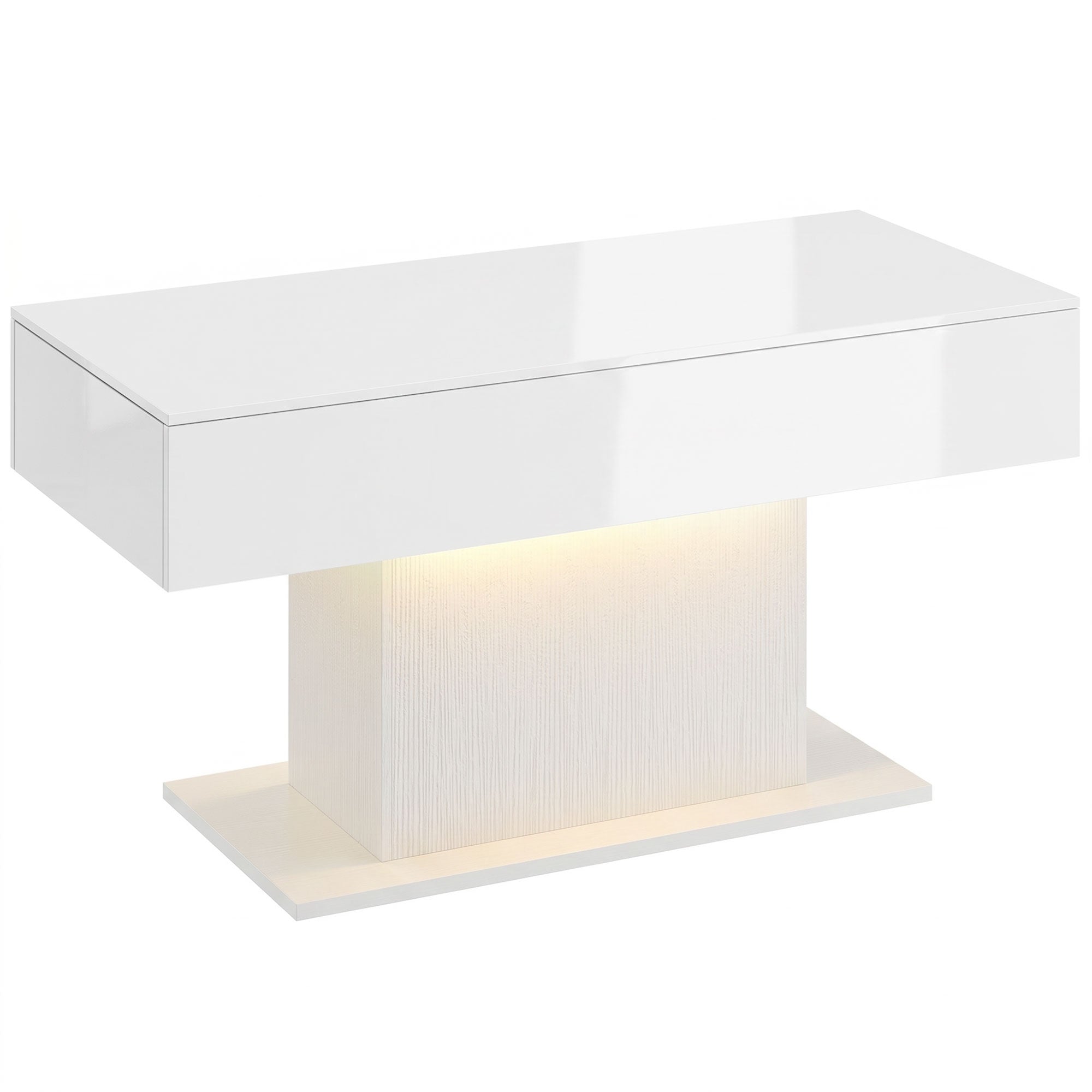 LED-soffbord, RGB, högblankt vitt, 2 lådor