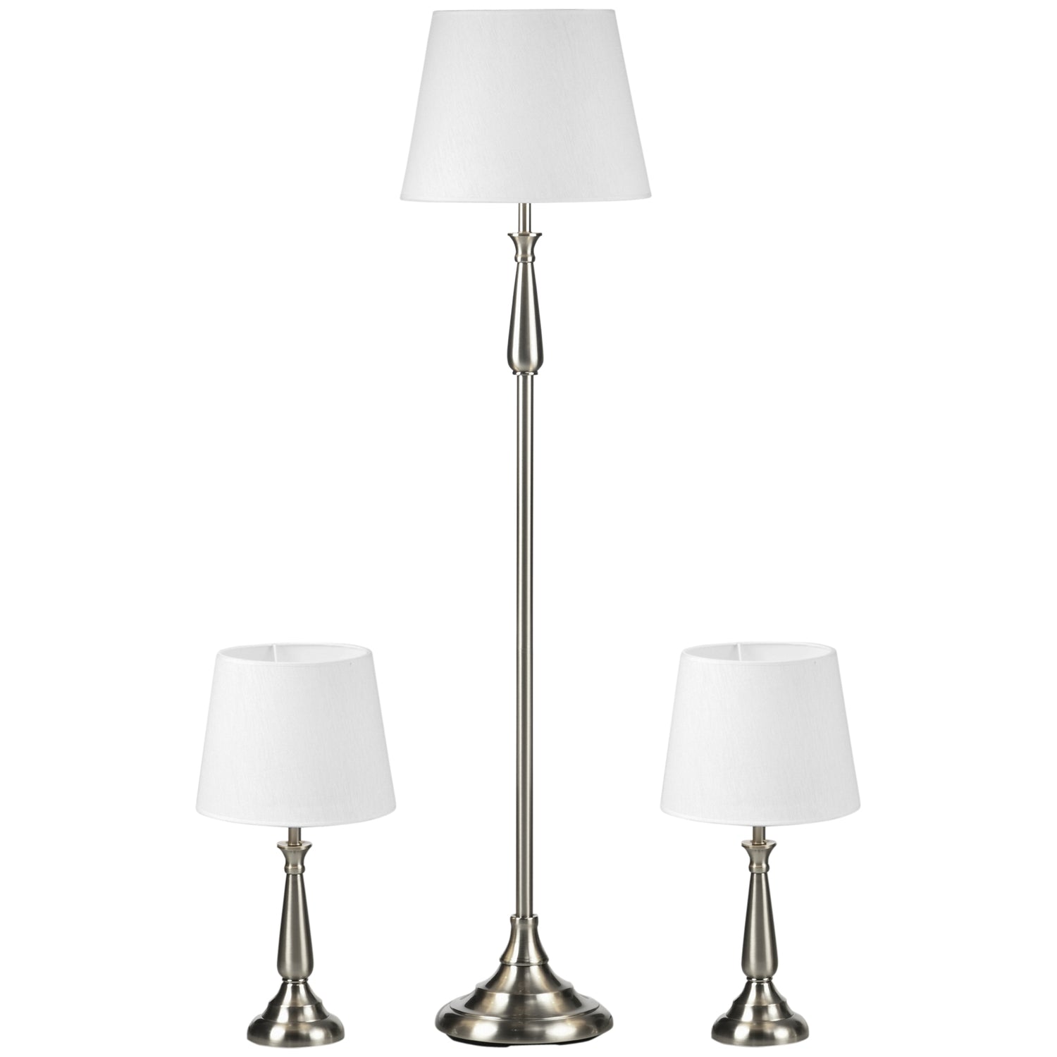Vintage lampset med 3 – 2 bord, 1 våning, E27 bas
