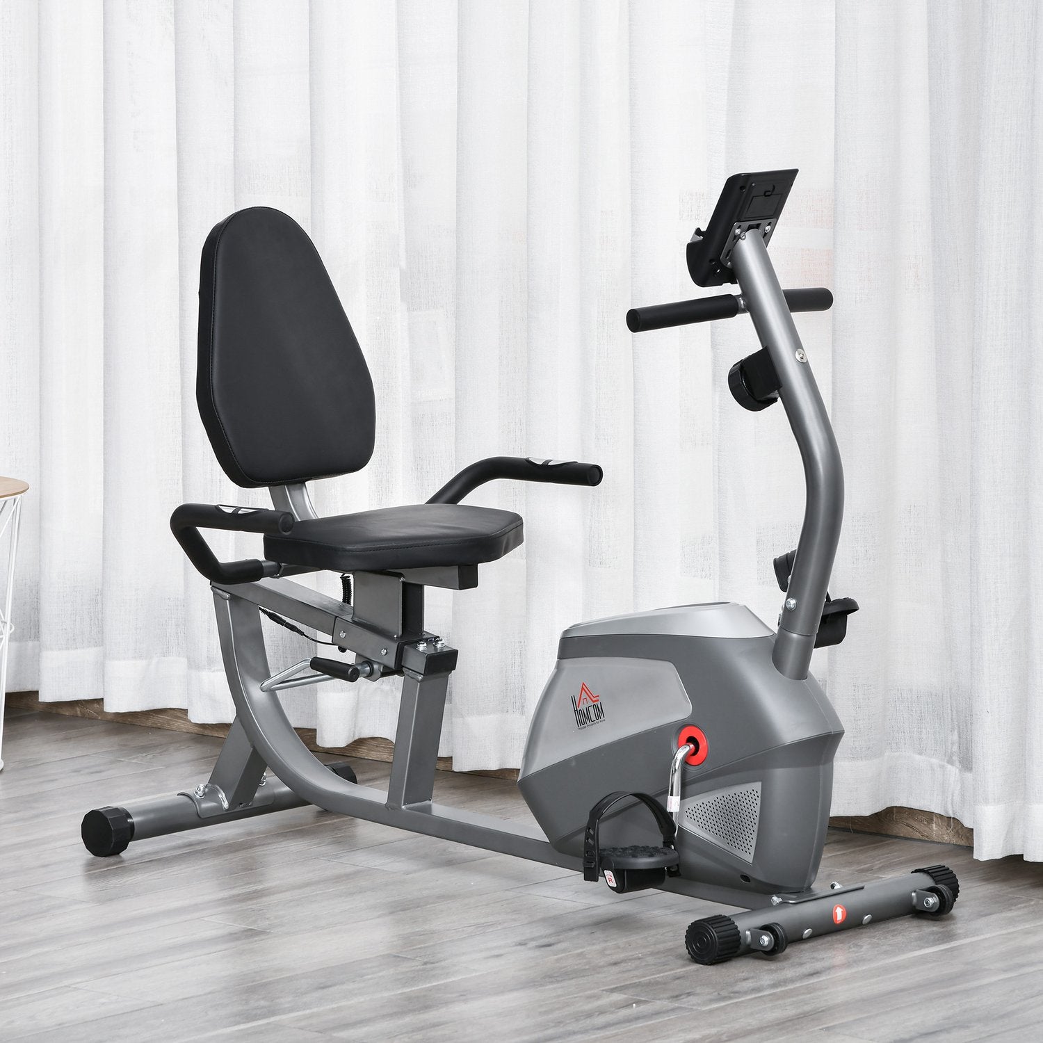 Liggande motionscykel, LCD-skärm, 8 motståndsnivåer