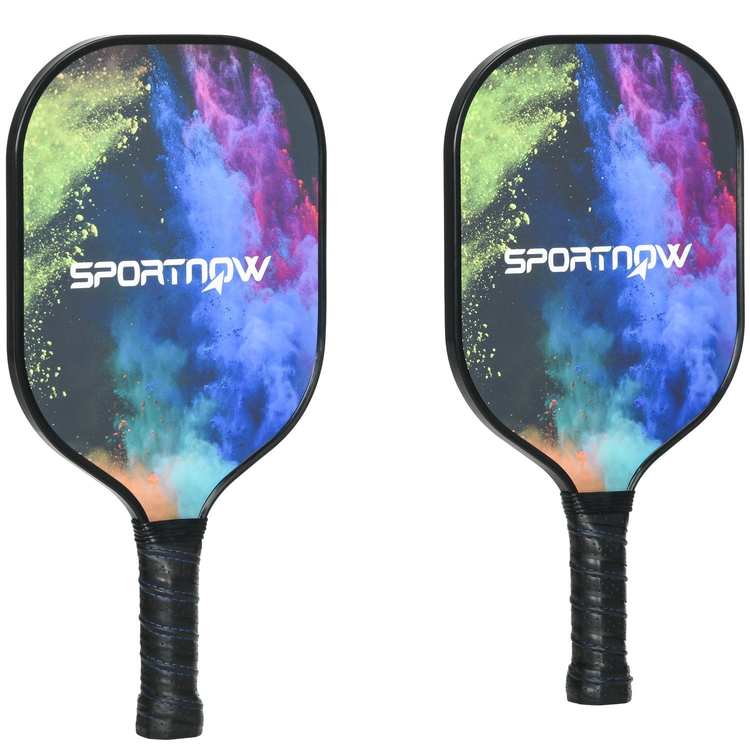 Pickleball racketsett Glassfiber padlesett med 2 racketer, 4 baller, bæreveske, for voksne