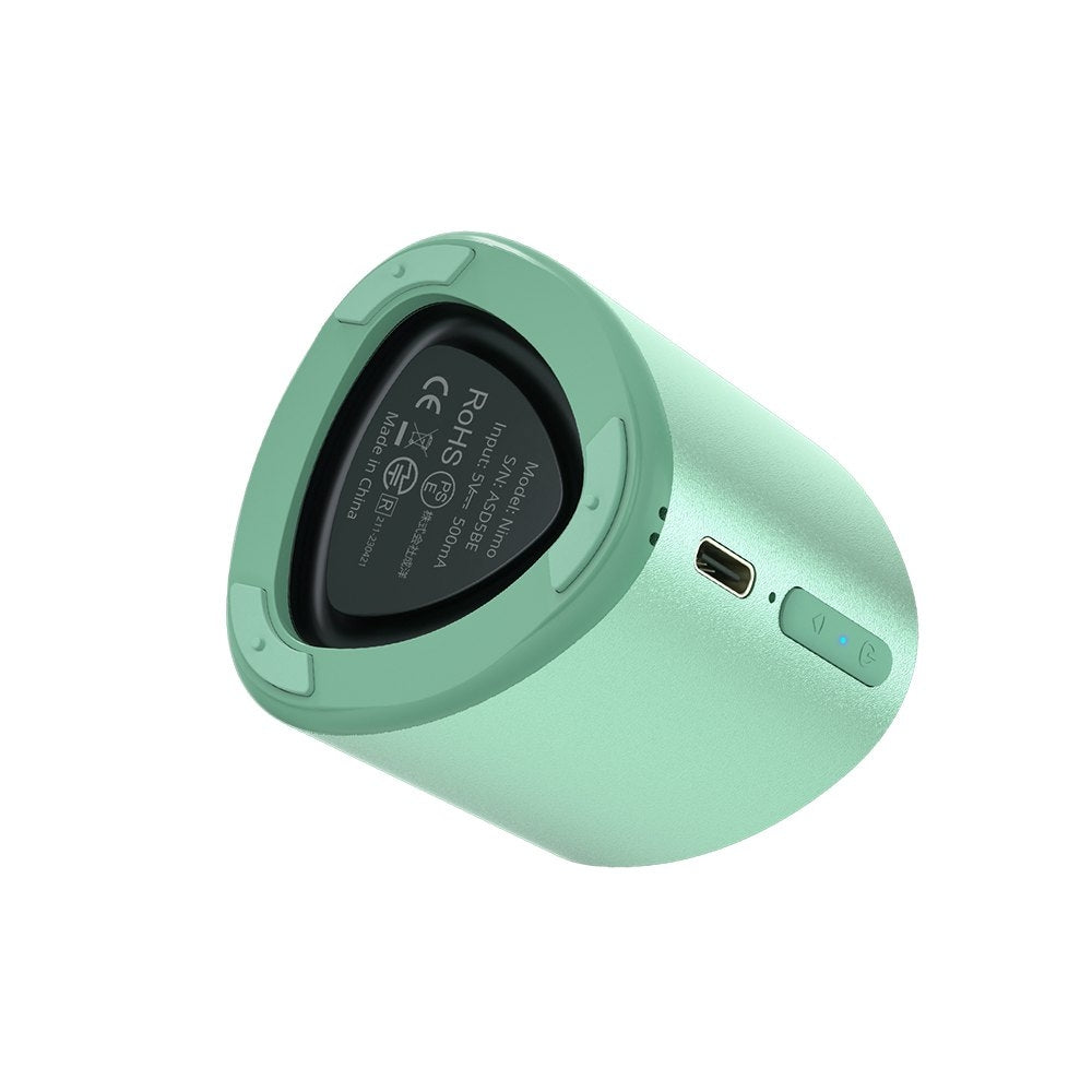 Liten Mini TWS Nimo Bluetooth 5.3 5W trådlös högtalare grön