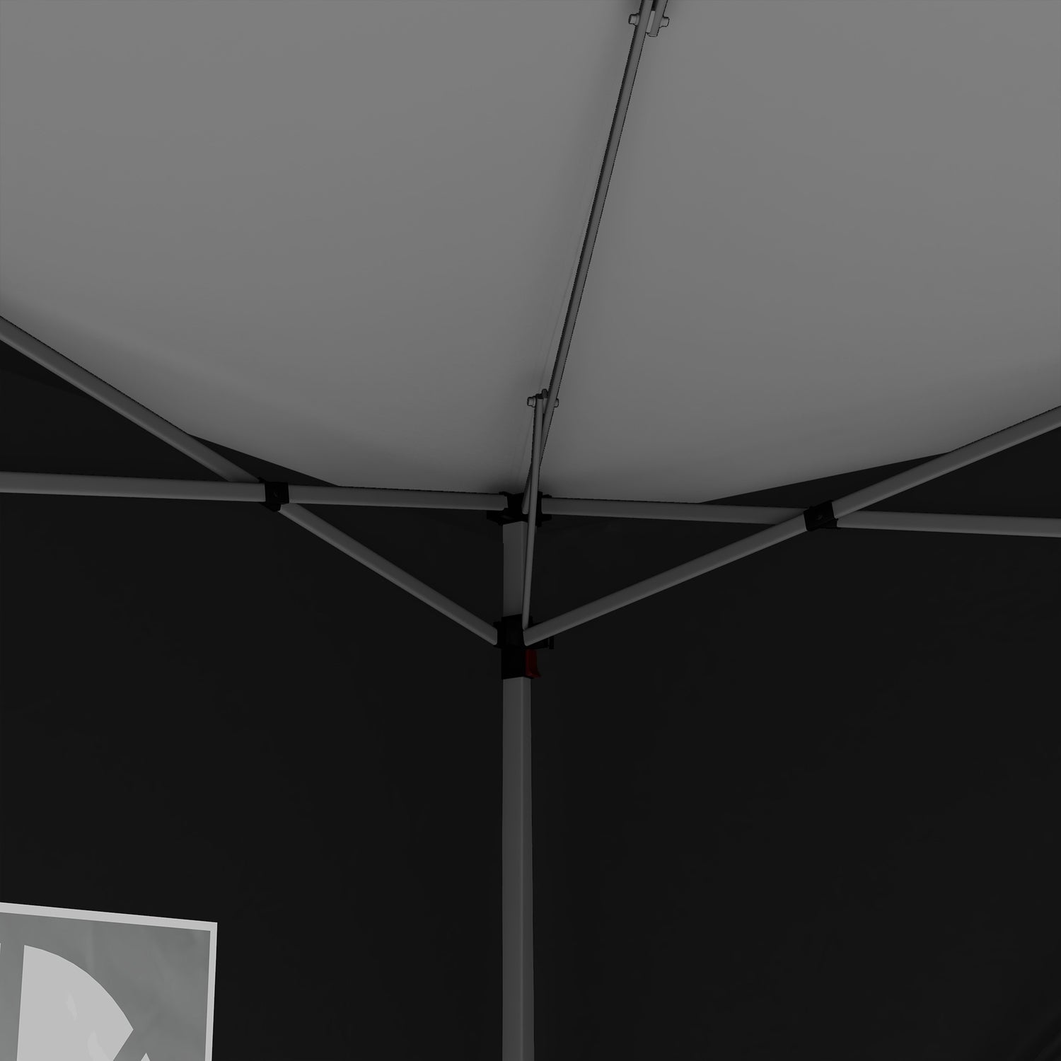 Pop-Up Gazebo 3x3m, Vattenavvisande, UV 50+, Svart