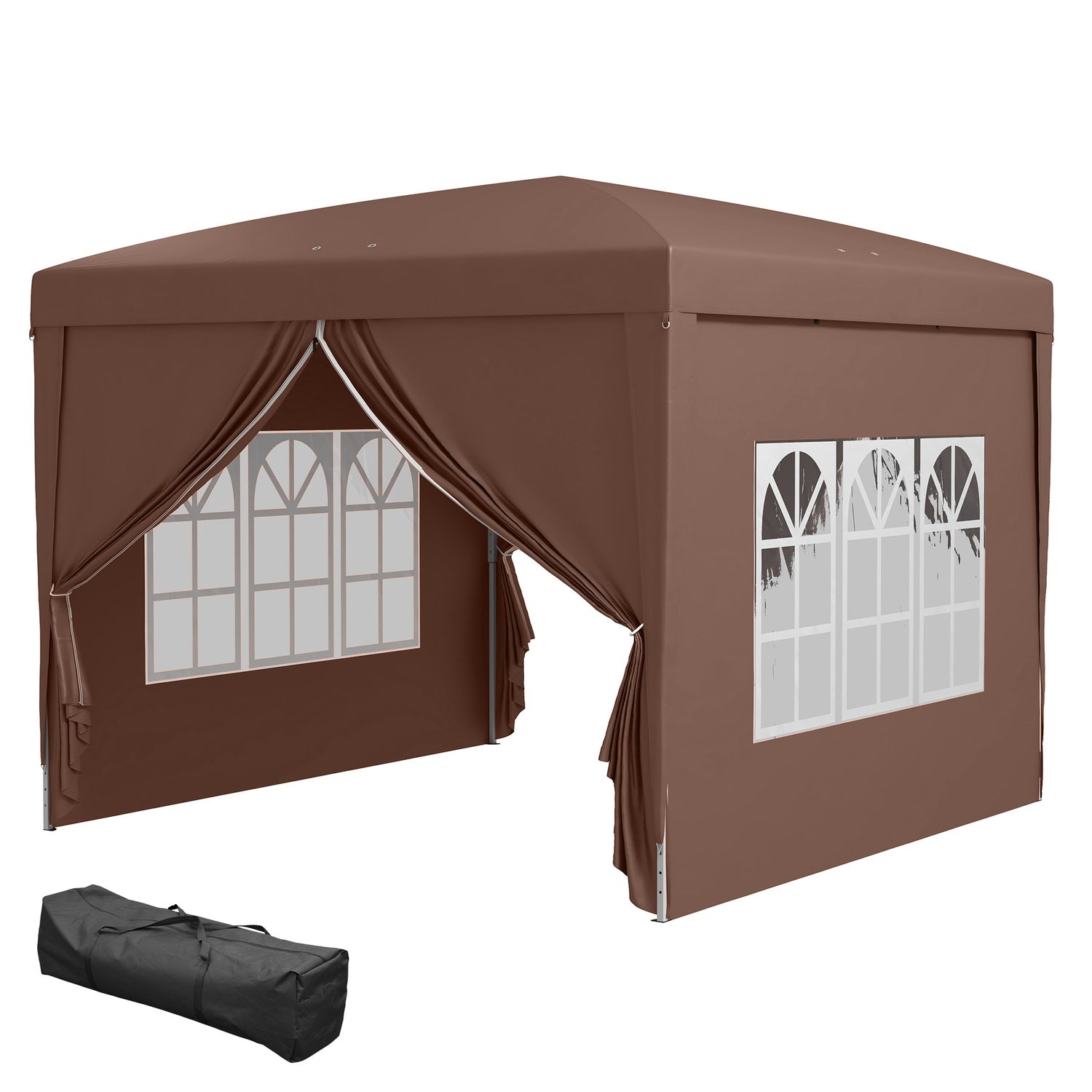 Pop-Up Gazebo 3x3m, UV-skydd, Vattenavvisande, Stabil