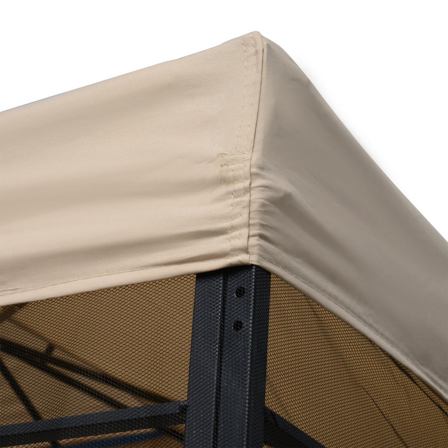 Marquee 3X3M Partytält Väderbeständigt 4 Hyllor Metall Polyester Beige